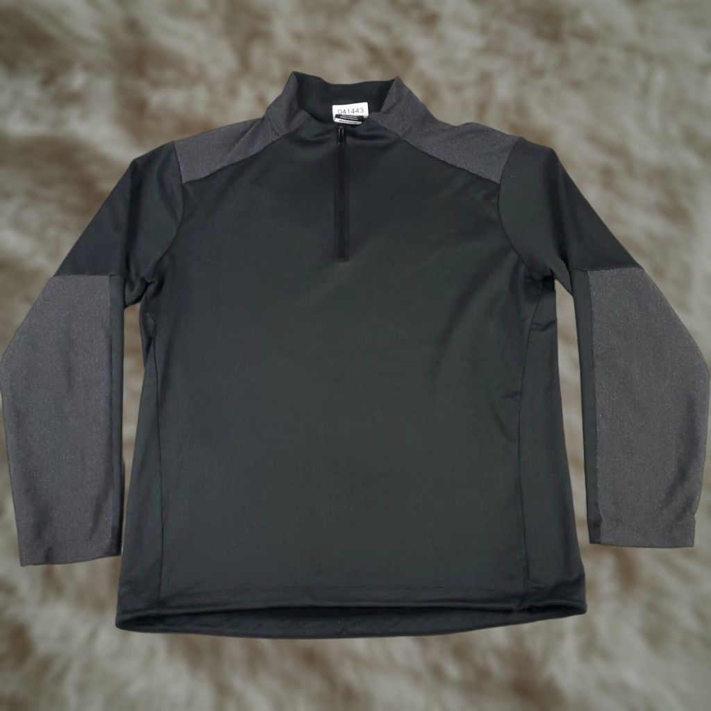 Nike Nike Sweatshirt Mens M Gray 1/4 Zip Pullover Dri Fit Swoosh Polyester Knit Logo Baseball Football Golf Gym & Training Nike Golf Mens Gray 2000s? Size US M / EU 48-50 / 2 - 1 Thumbnail