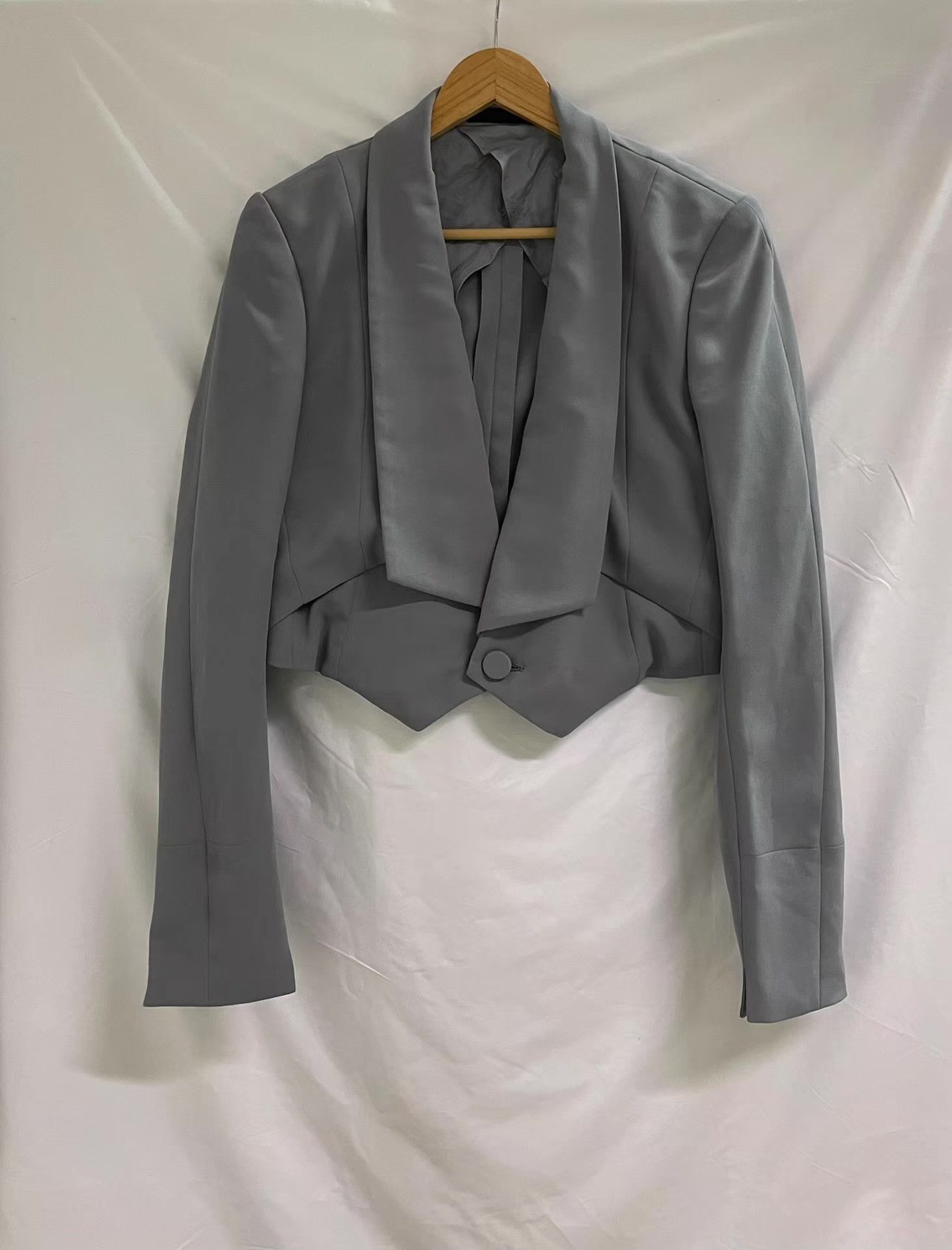 Julius Julius Cropped Geometric Blazer Ｑ21 Size 48S - 2 Thumbnail