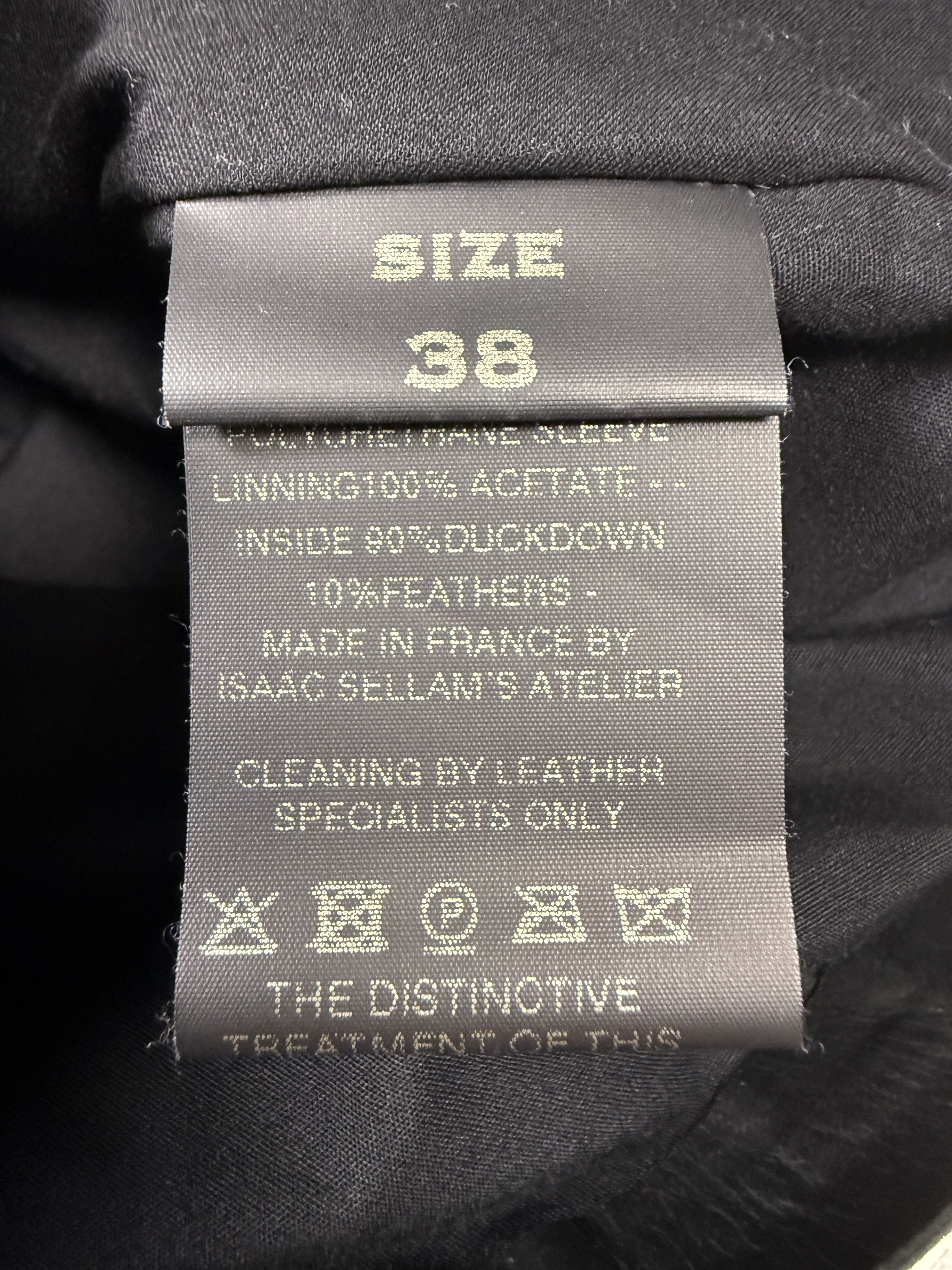 Isaac Sellam Experience Isaac Sellam Experience High Neck Down Leather Jacket Size S / US 4 / IT 40 - 4 Thumbnail