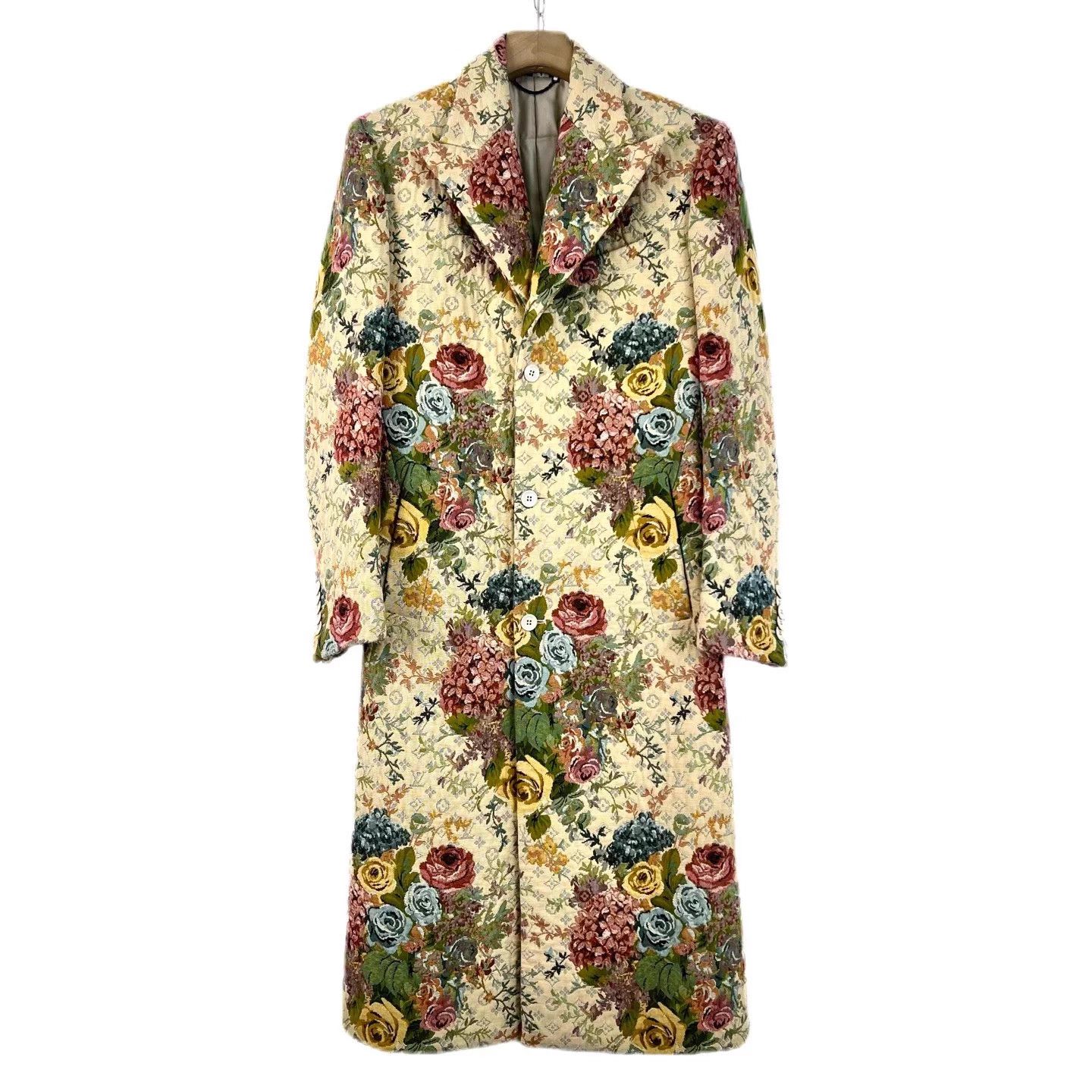 Runway style highly sought-after LV floral monogram coat