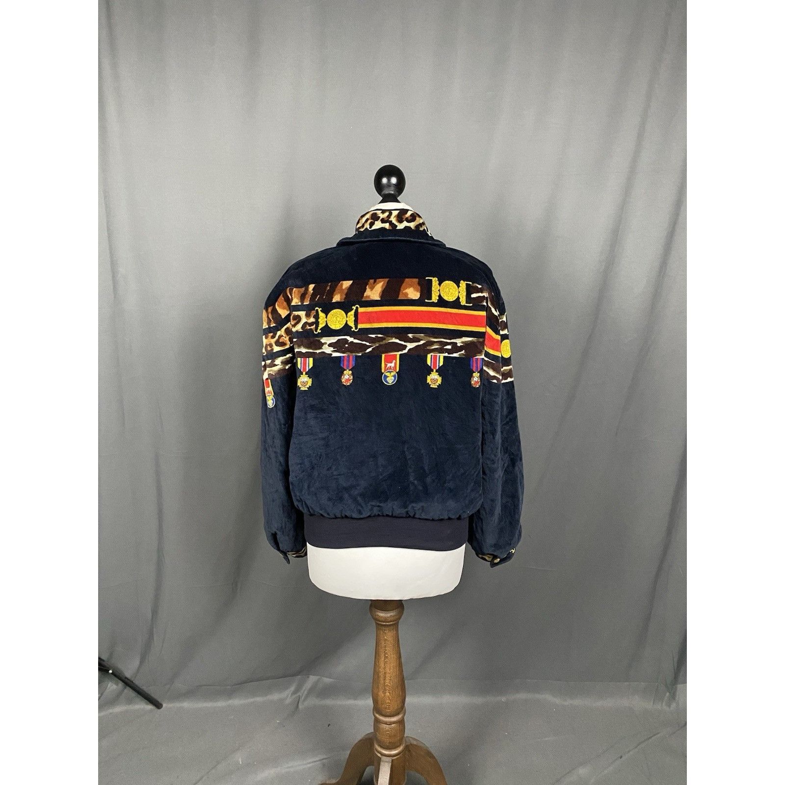 Escada Vintage 80s Escada Margaretha Ley Equestrian Velour Printed Size XS / US 0-2 / IT 36-38 - 7 Thumbnail
