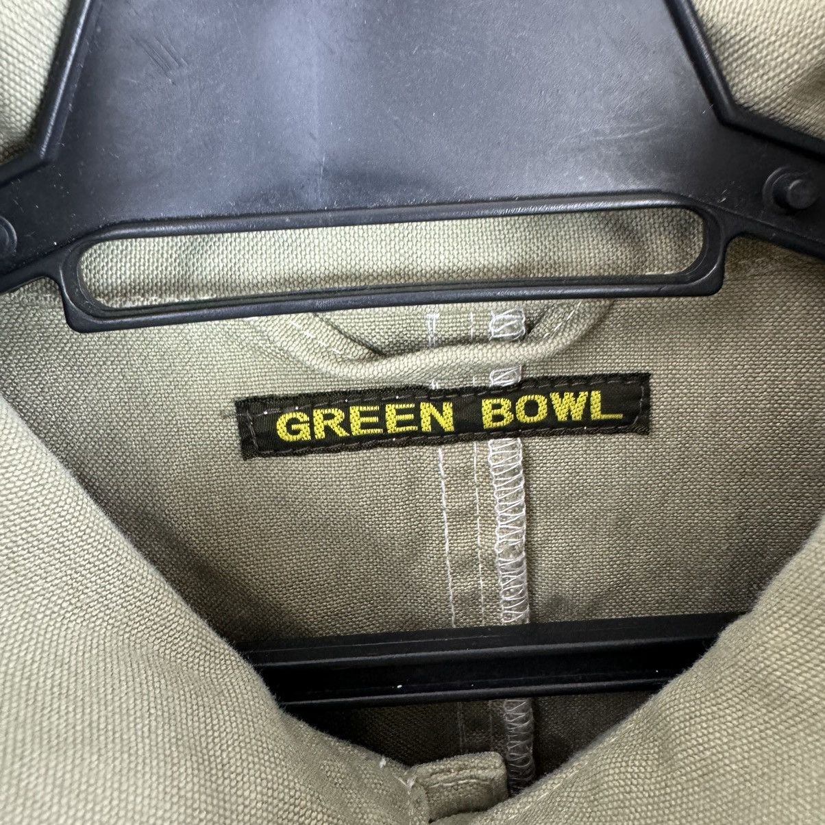 Japanese Brand Olive Green Bowl Stripe Military Style Jacket Size US S / EU 44-46 / 1 - 5 Thumbnail