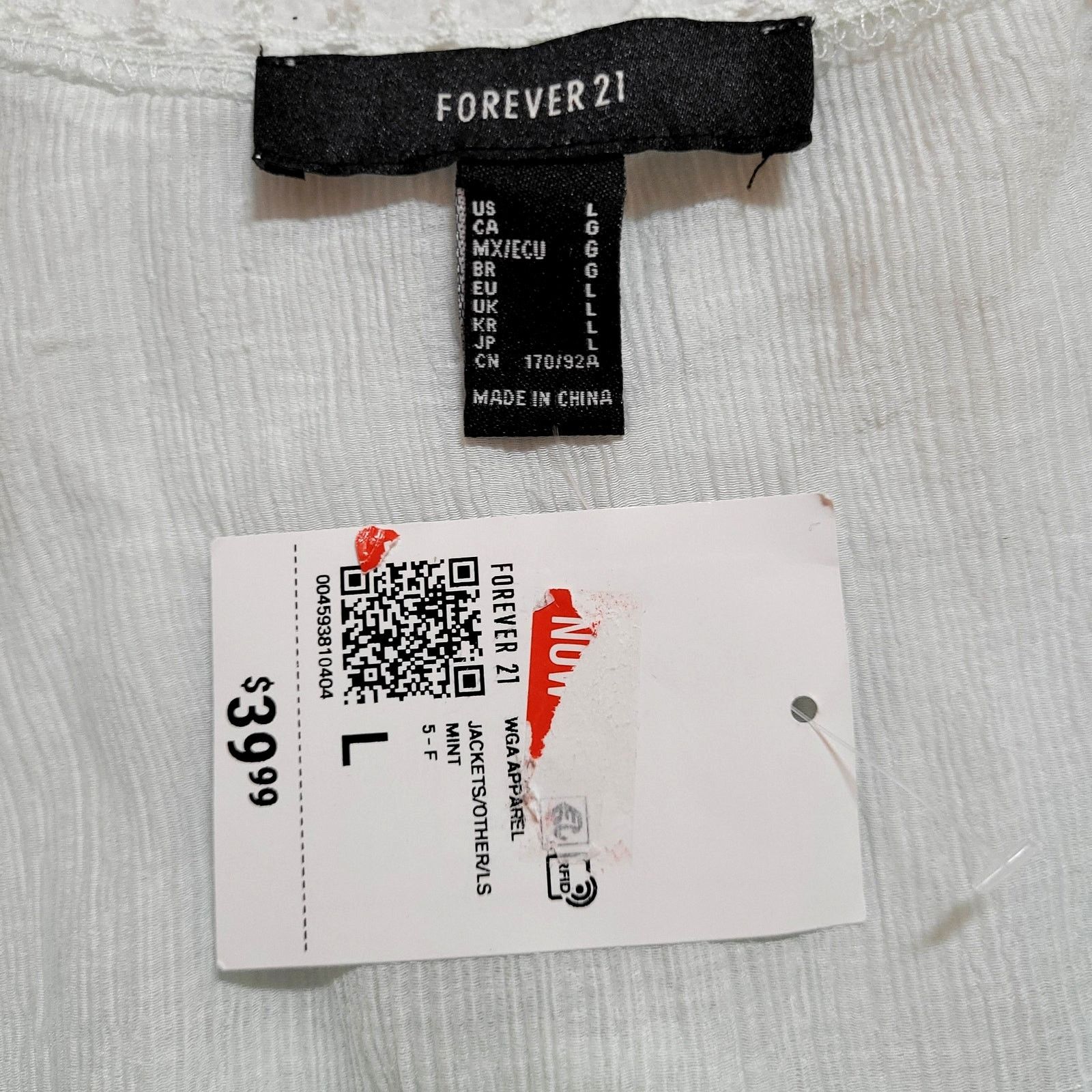 Forever 21 Forever 21 Maxi Duster L Mint Green Lace Cardigan Cover Size L / US 10 / IT 46 - 9 Thumbnail