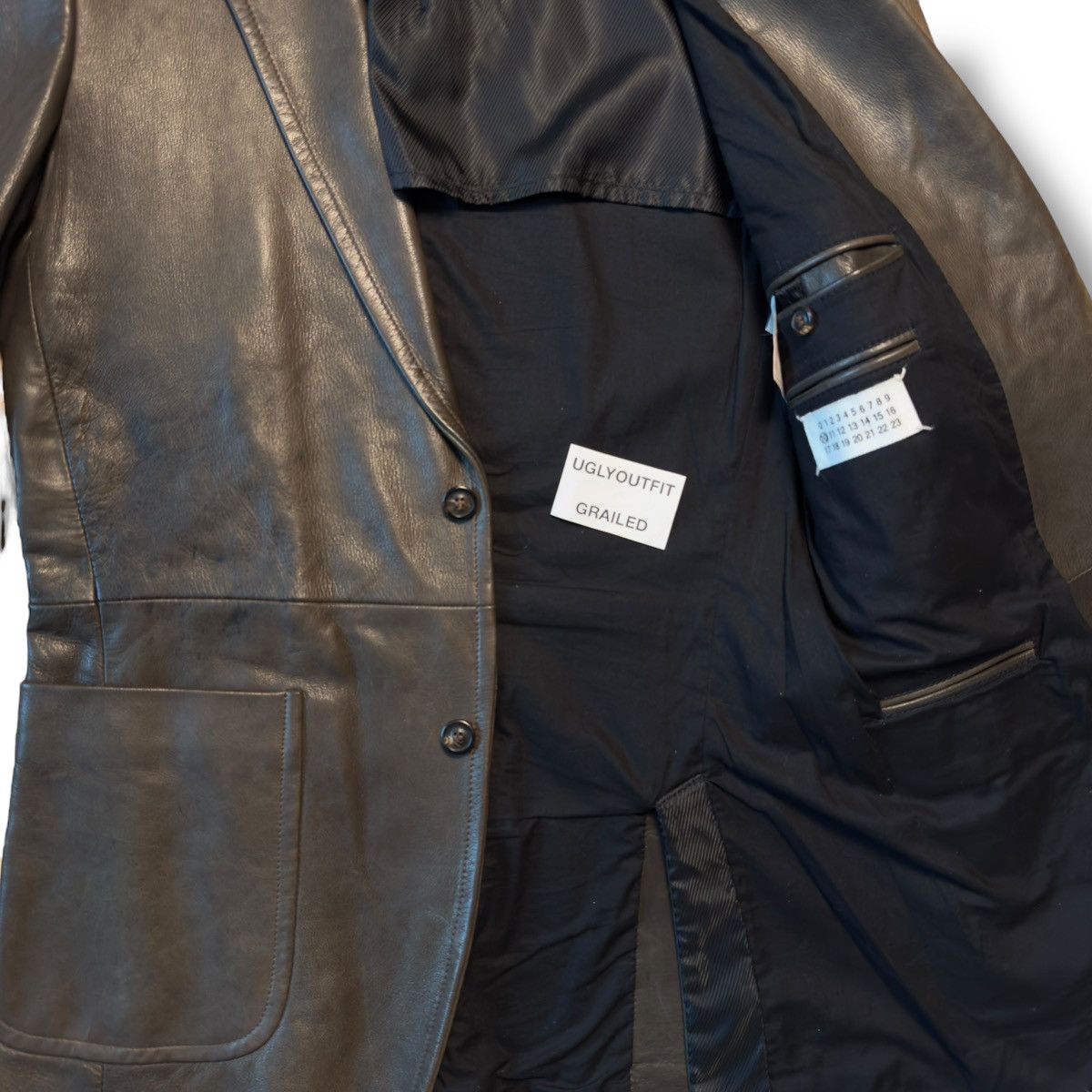 Maison Margiela AW2005 Maison Margiela Leather Blazer Jacket Size US M / EU 48-50 / 2 - 14 Thumbnail