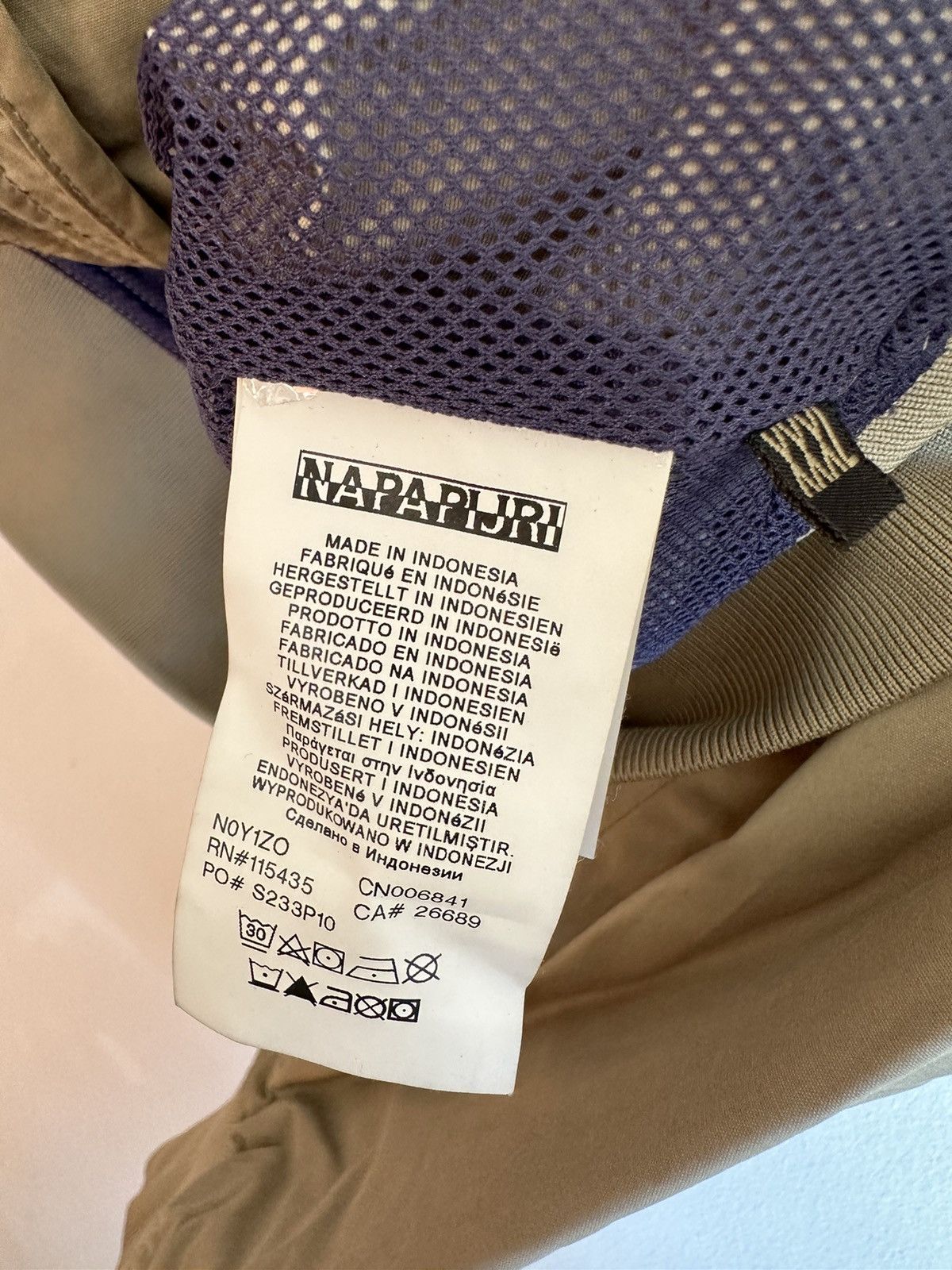Napapijri Napapijri light jacket outdoor windbraker beige Size US XXL / EU 58 / 5 - 6 Thumbnail