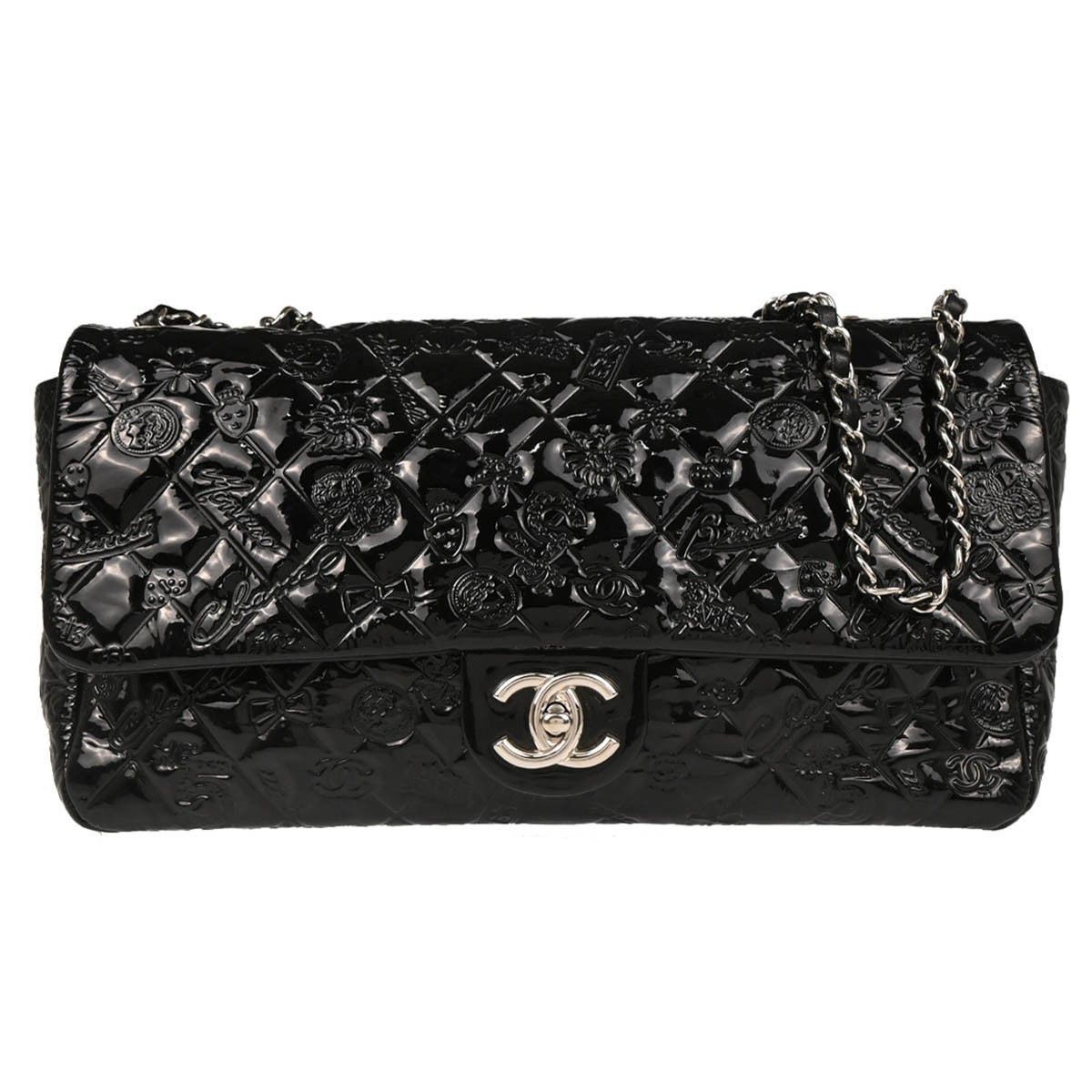 Chanel Chanel Lucky Symbols Flap Bag Embossed Patent Size ONE SIZE - 1 Thumbnail