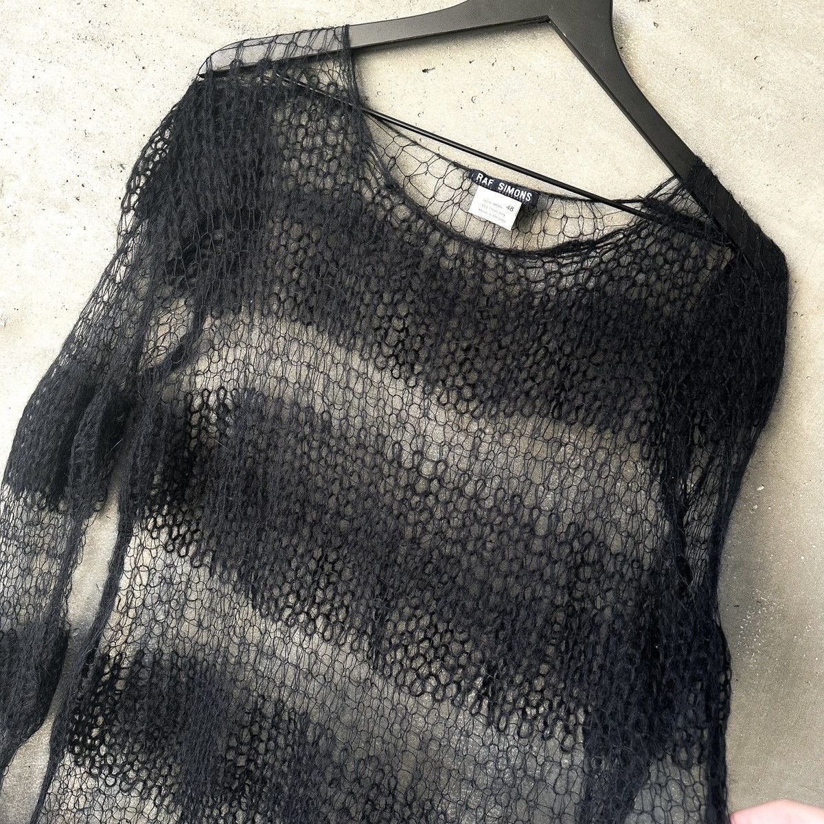 Raf Simons Raf Simons SS98 “Black Palms” Loose Knit Mohair Sweater Size US L / EU 52-54 / 3 - 2 Thumbnail