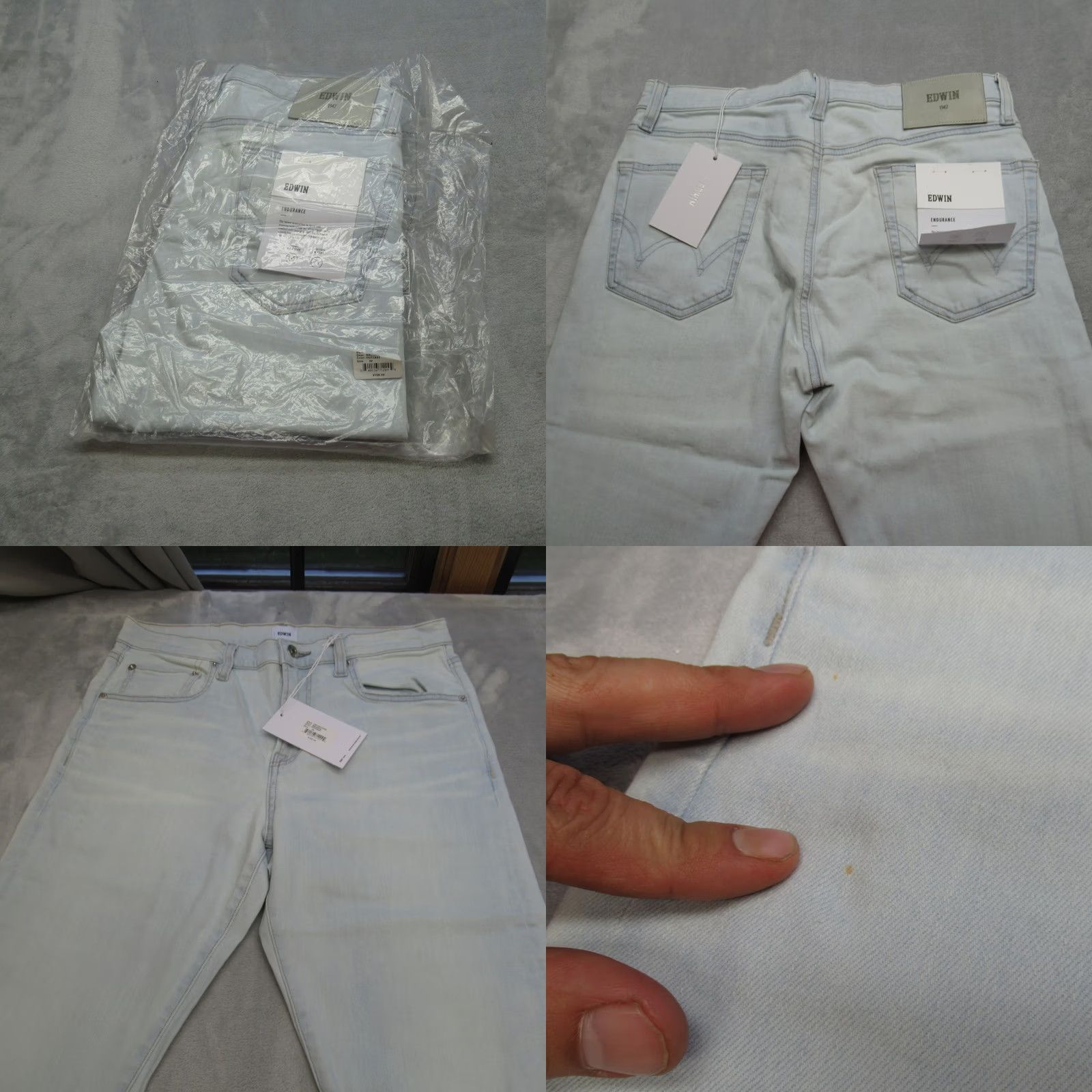 Edwin User: Original Title: Edwin Jeans Mens 29X32 Maddox Outcast Light Wash Slim Endurance Straight NWD Size US 29 - 8 Thumbnail