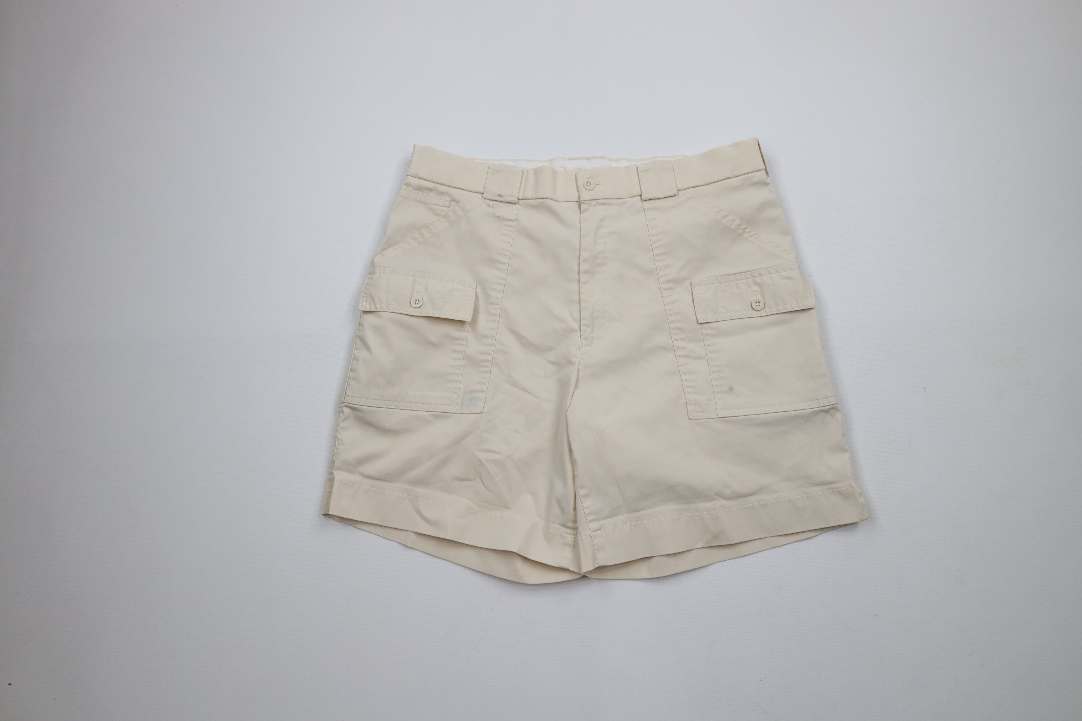 Vintage Vintage 90s Streetwear Above Knee Front Pocket Cargo Shorts Size US 34 / EU 50 - 1 Thumbnail