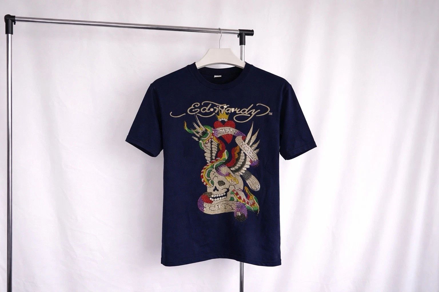 Ed Hardy Ed Hardy Men’s Graphic T-Shirt – Studded Dragon Design Size XL / US 12-14 / IT 48-50 - 1 Thumbnail