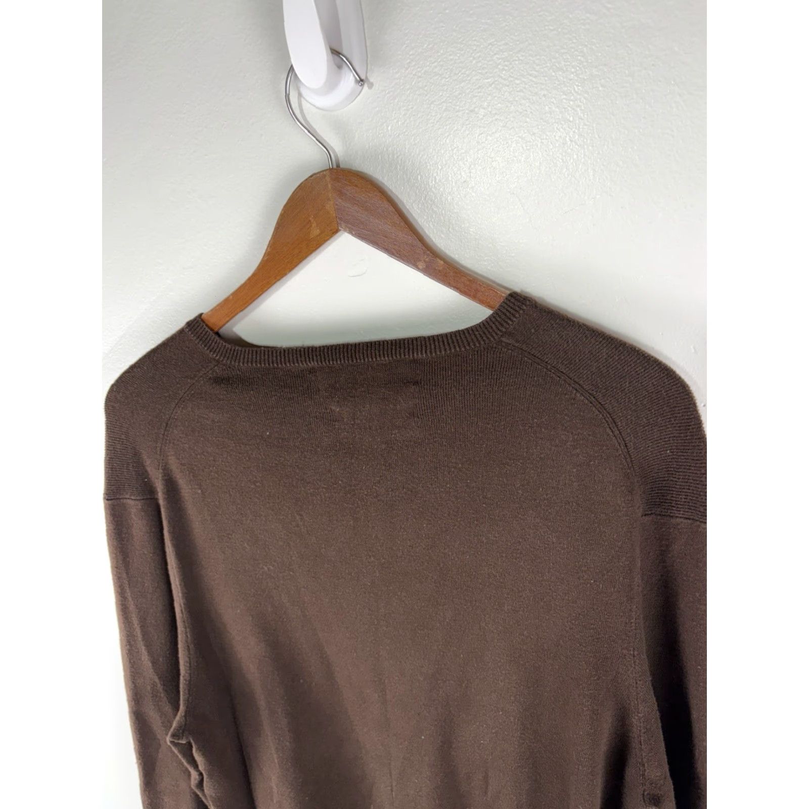 Polo Ralph Lauren Polo Ralph Lauren Mens Sweater V-Neck Long Sleeve Pullover Solid Knit Brown Size L Size US L / EU 52-54 / 3 - 5 Thumbnail