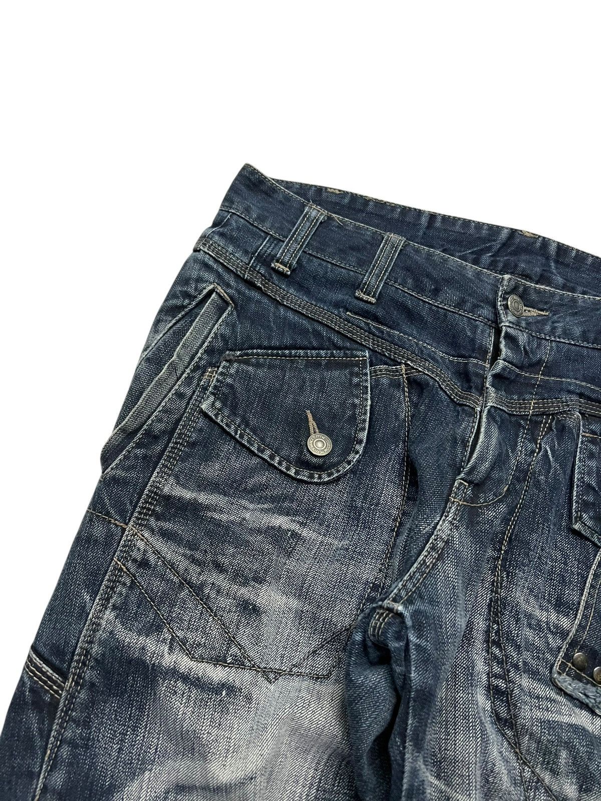 PPFM 🌈Insane PPFM Booze & Pills & Powders Multipocket Punk Jean Size US 34 / EU 50 - 9 Thumbnail