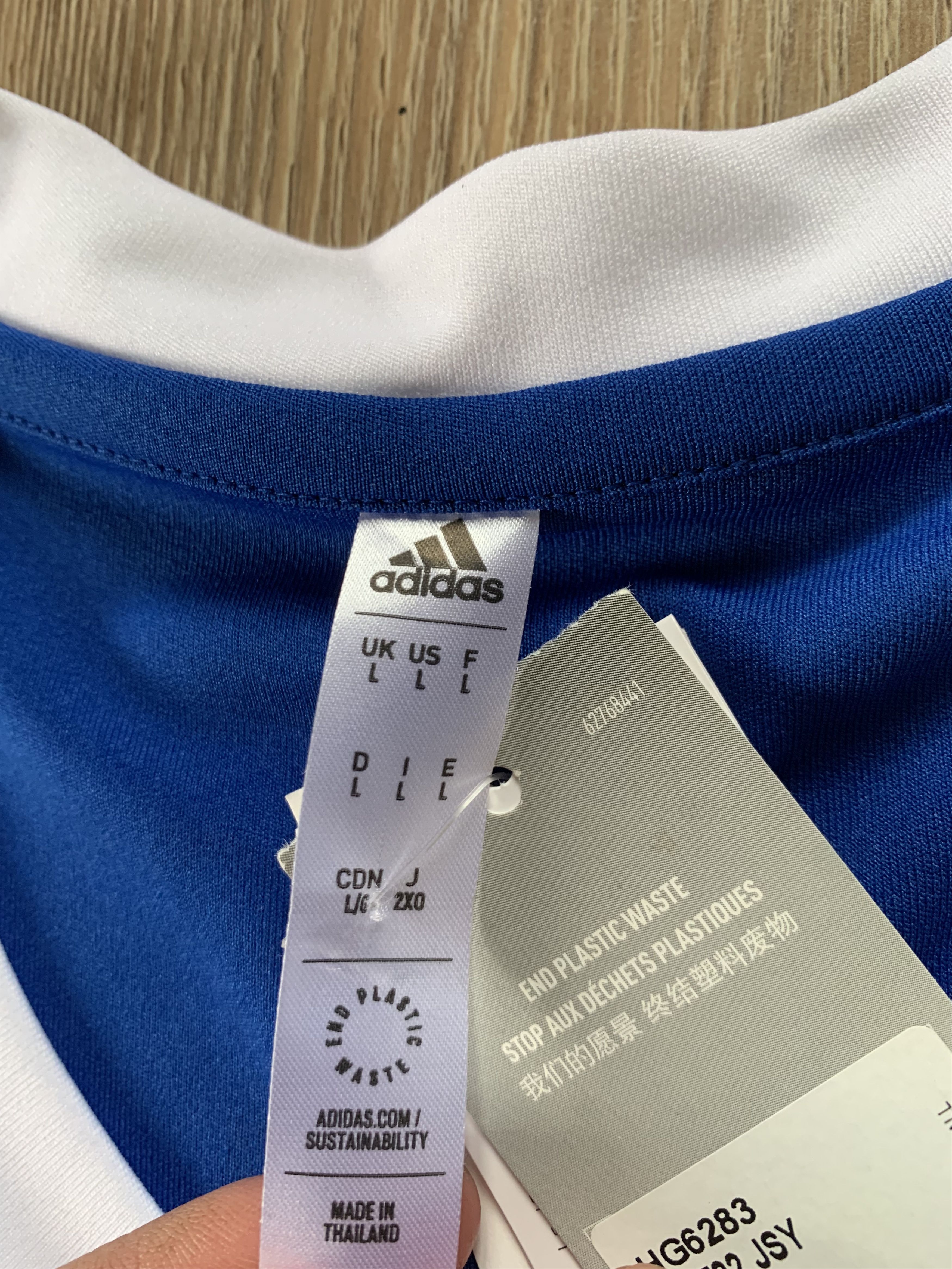 Adidas Adidas Clima Lite Blue Training T-Shirt Size US L / EU 52-54 / 3 - 5 Thumbnail
