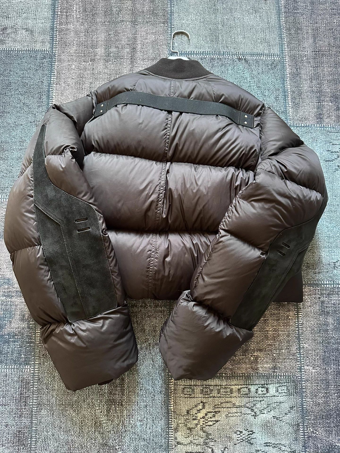 Rick Owens Rick Owens Larry Down Jacket 44 Suede Sleeve Panels Size US S / EU 44-46 / 1 - 2 Thumbnail