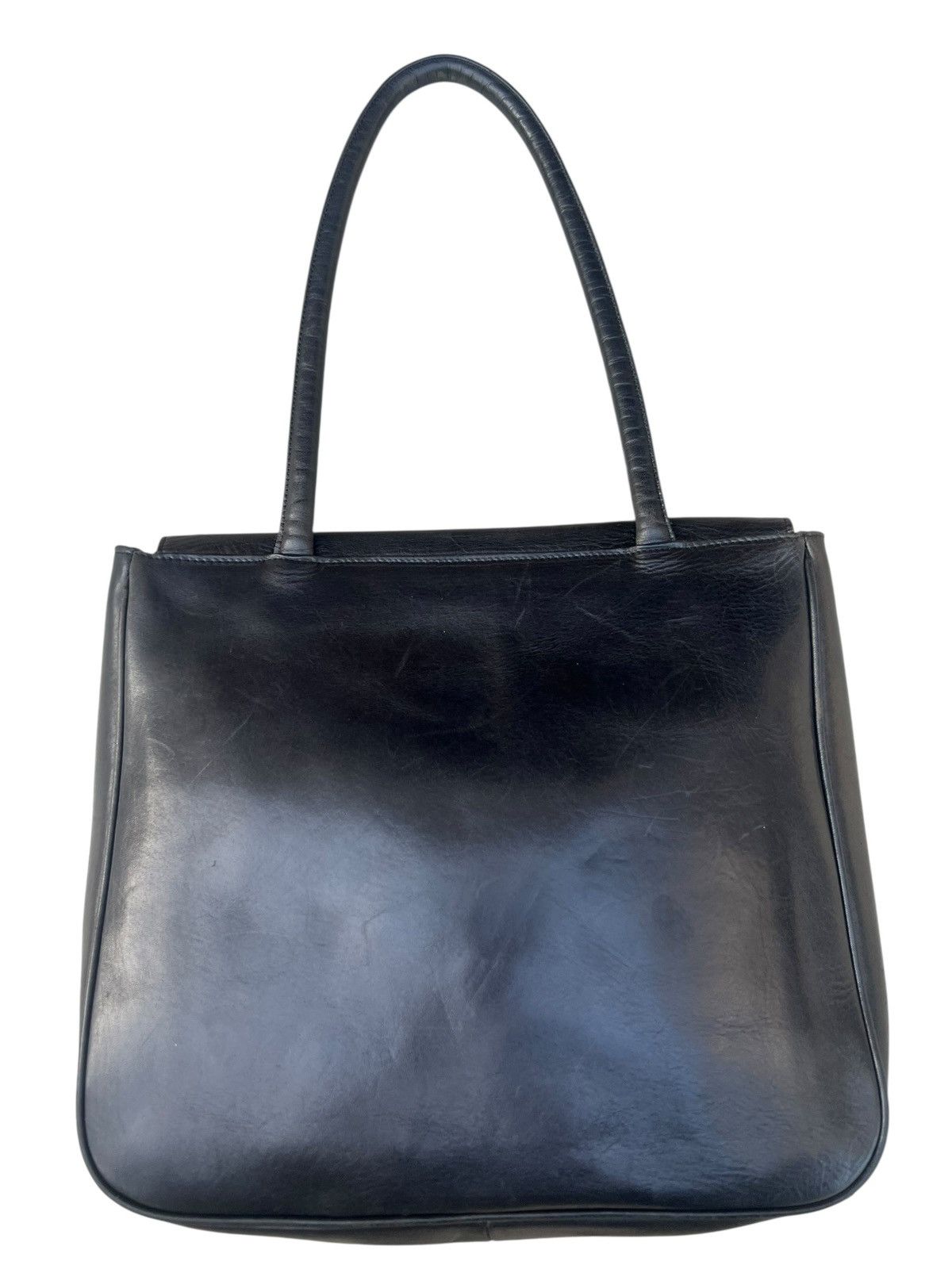 Leather Vintage B. Stuff Japan Patina Black All Leather Bag Size ONE SIZE - 8 Thumbnail