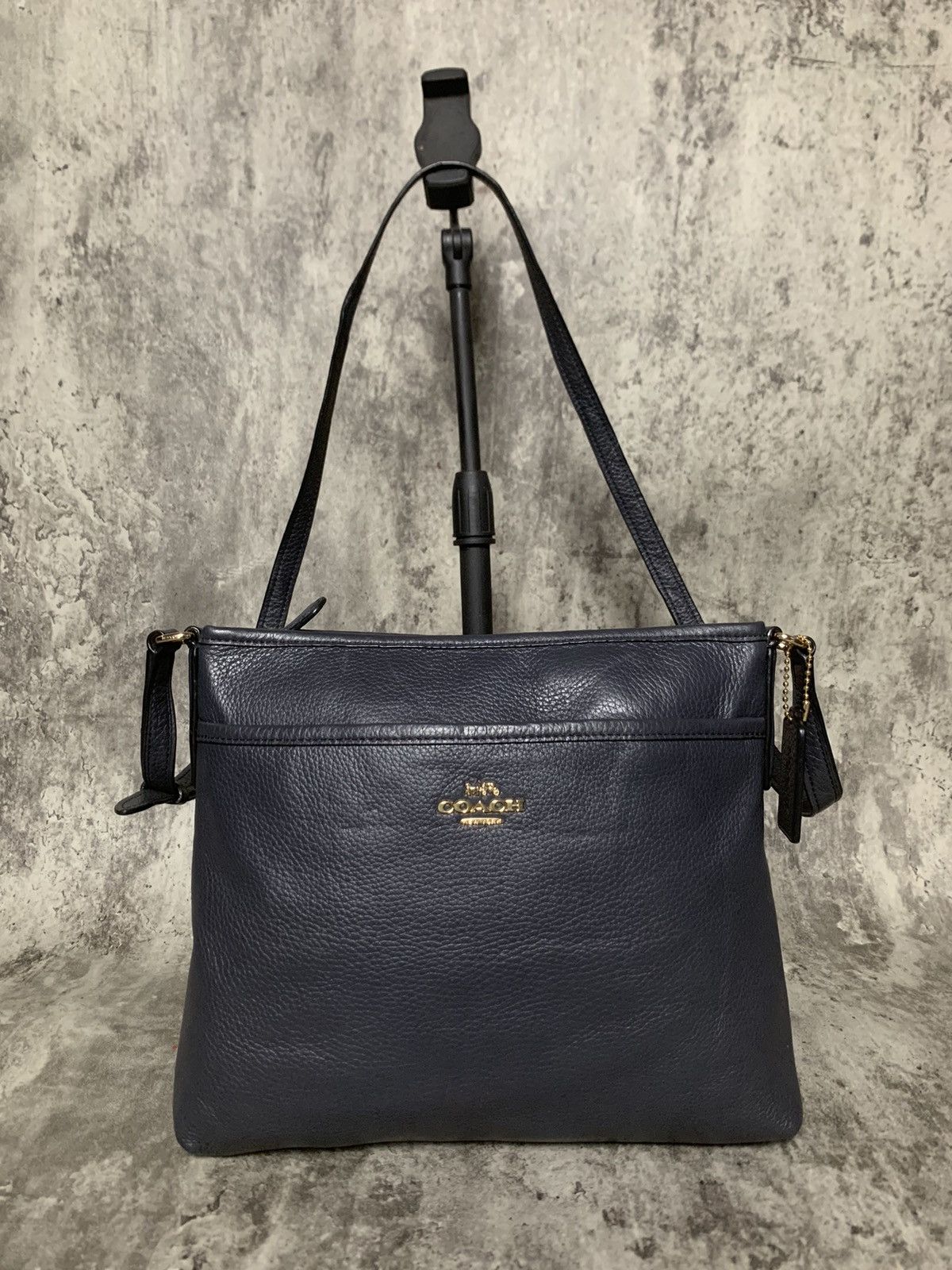 Coach COACH Leather Black Charcoal / Dark Grey Size ONE SIZE - 1 Thumbnail