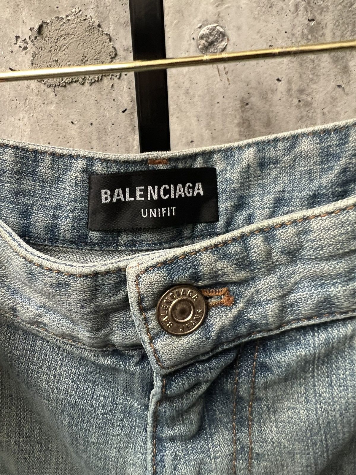 Balenciaga Balenciaga SS21 Hybrid Flannel Shirt Denim Jeans Size US 34 / EU 50 - 3 Thumbnail