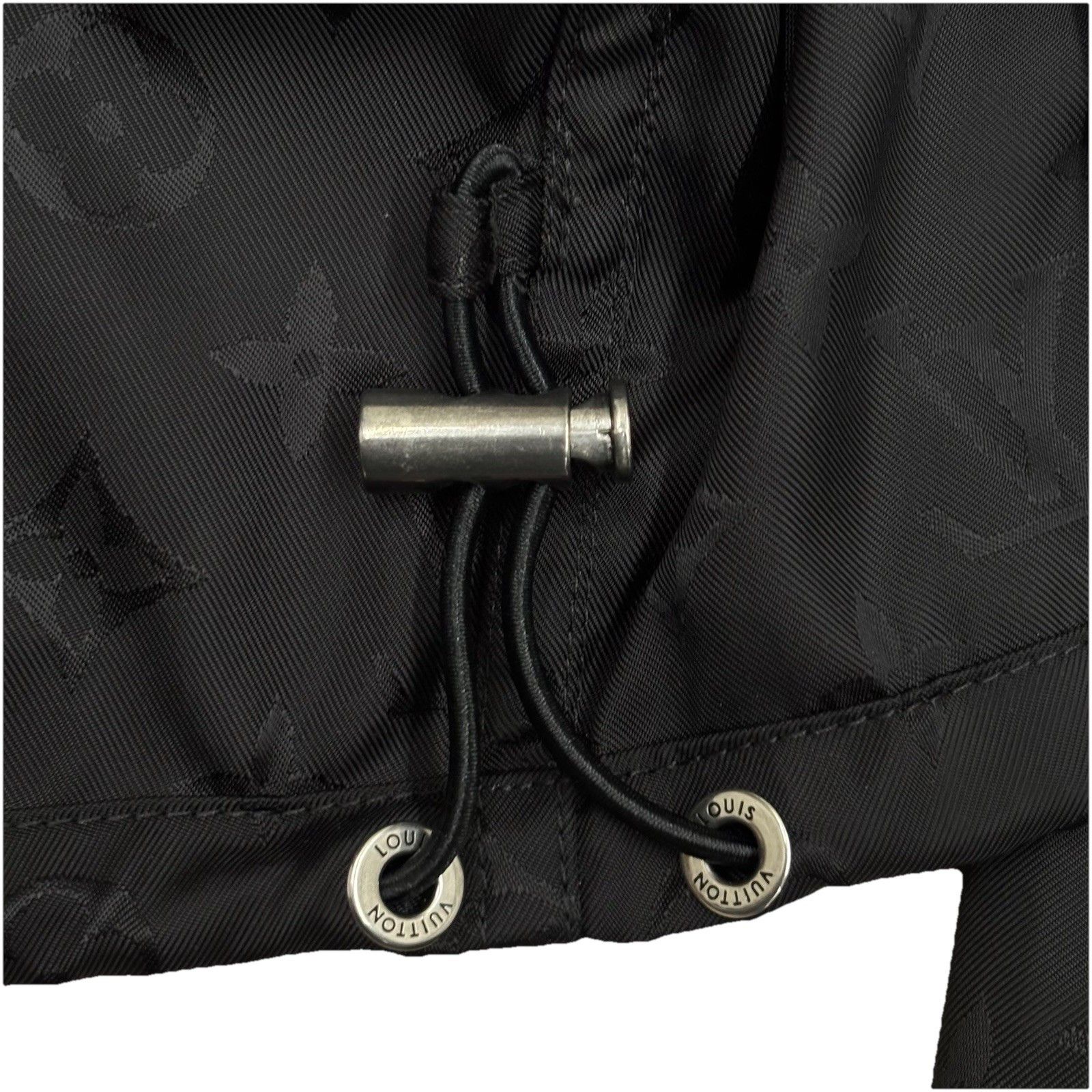 Louis Vuitton Louis Vuitton Black Cropped Monogram Windbreaker Jacket Size XXS / US 00 / IT 34 - 12 Thumbnail