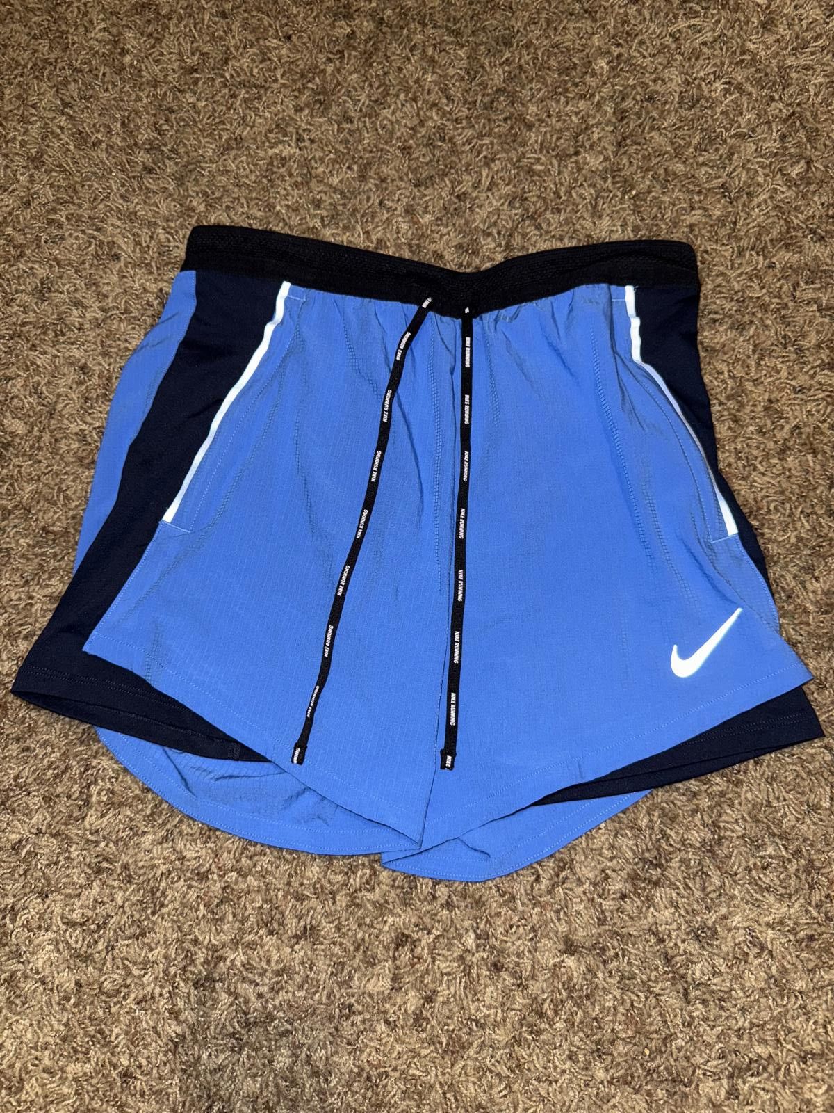 Nike Nike Men’s Flex Swift 2 in 1 5 Inch Blue Running Shorts Size US 30 / EU 46 - 1 Thumbnail
