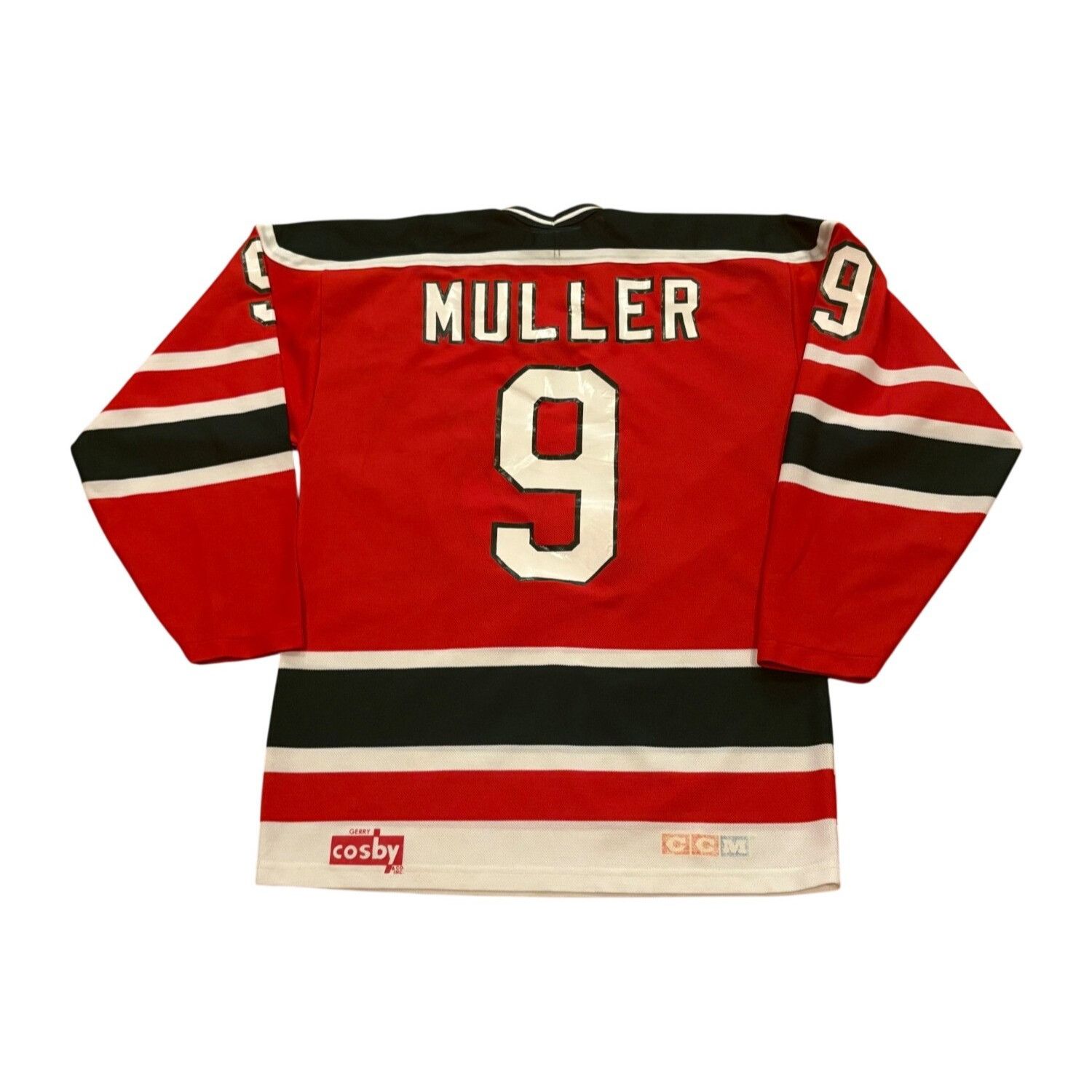 Ccm Vintage 80s Gerry Cosby CCM New Jersey Devils Kirk Muller #9 Size US M / EU 48-50 / 2 - 1 Thumbnail