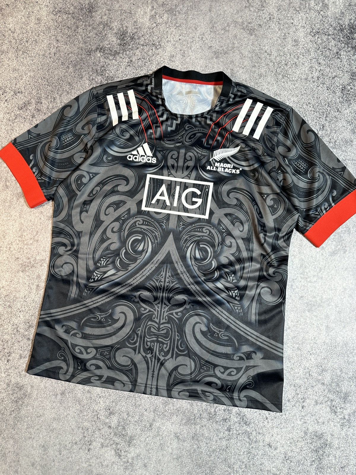 Adidas Adidas All Blacks New Zealand AIG Rugby Jersey Streetwear XL Size US XL / EU 56 / 4 - 2 Thumbnail
