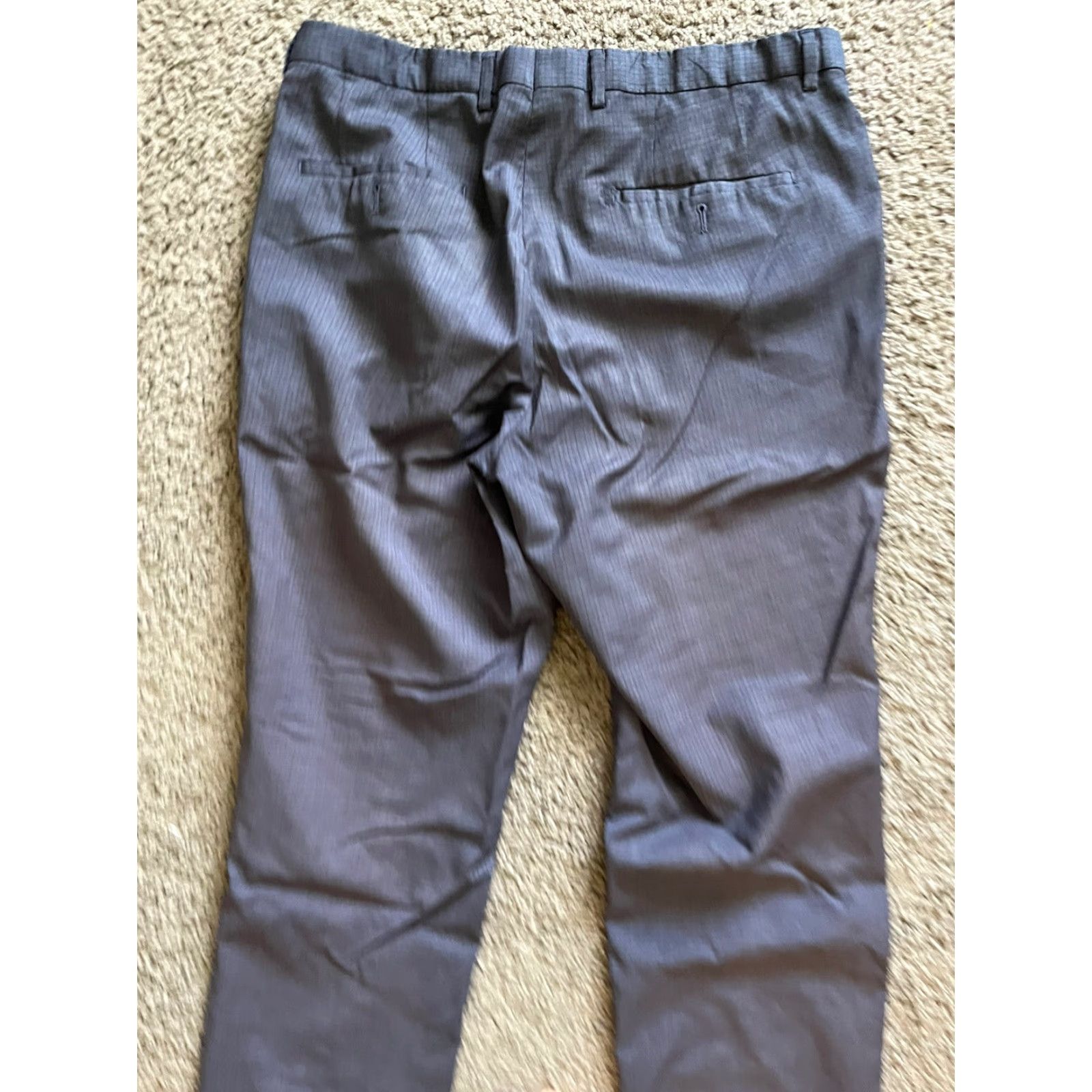 Hugo Boss HUGO BOSS Blue Black Checked Dress Pants Size 40 Slim Fit Regular Modern Mens Size US 40 / EU 56 - 4 Thumbnail