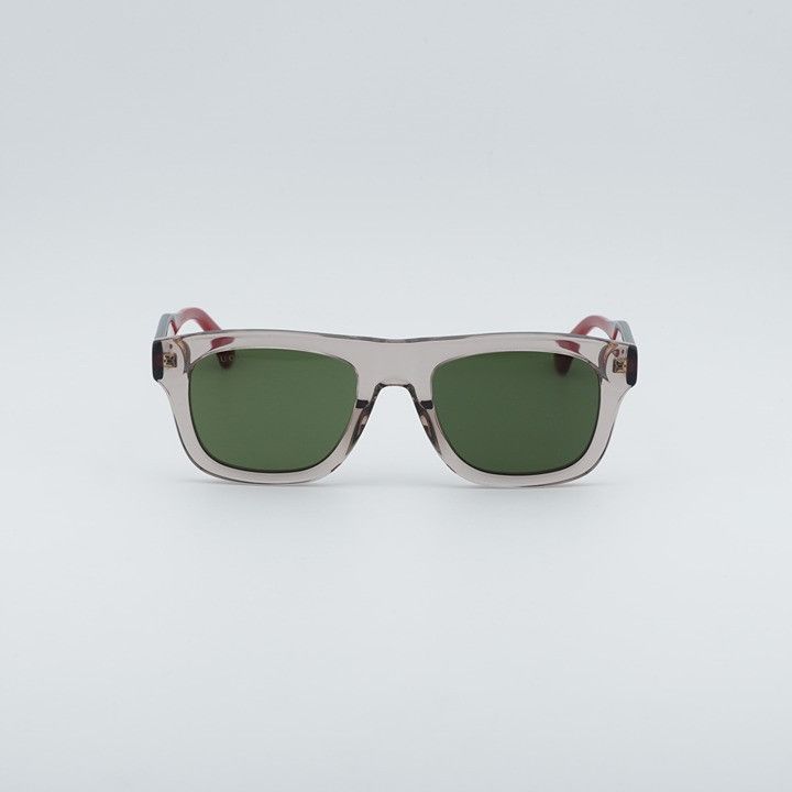 Gucci Gucci GG1991S 003 Sunglasses Shiny Transparent Brown Square Size ONE SIZE - 3 Thumbnail