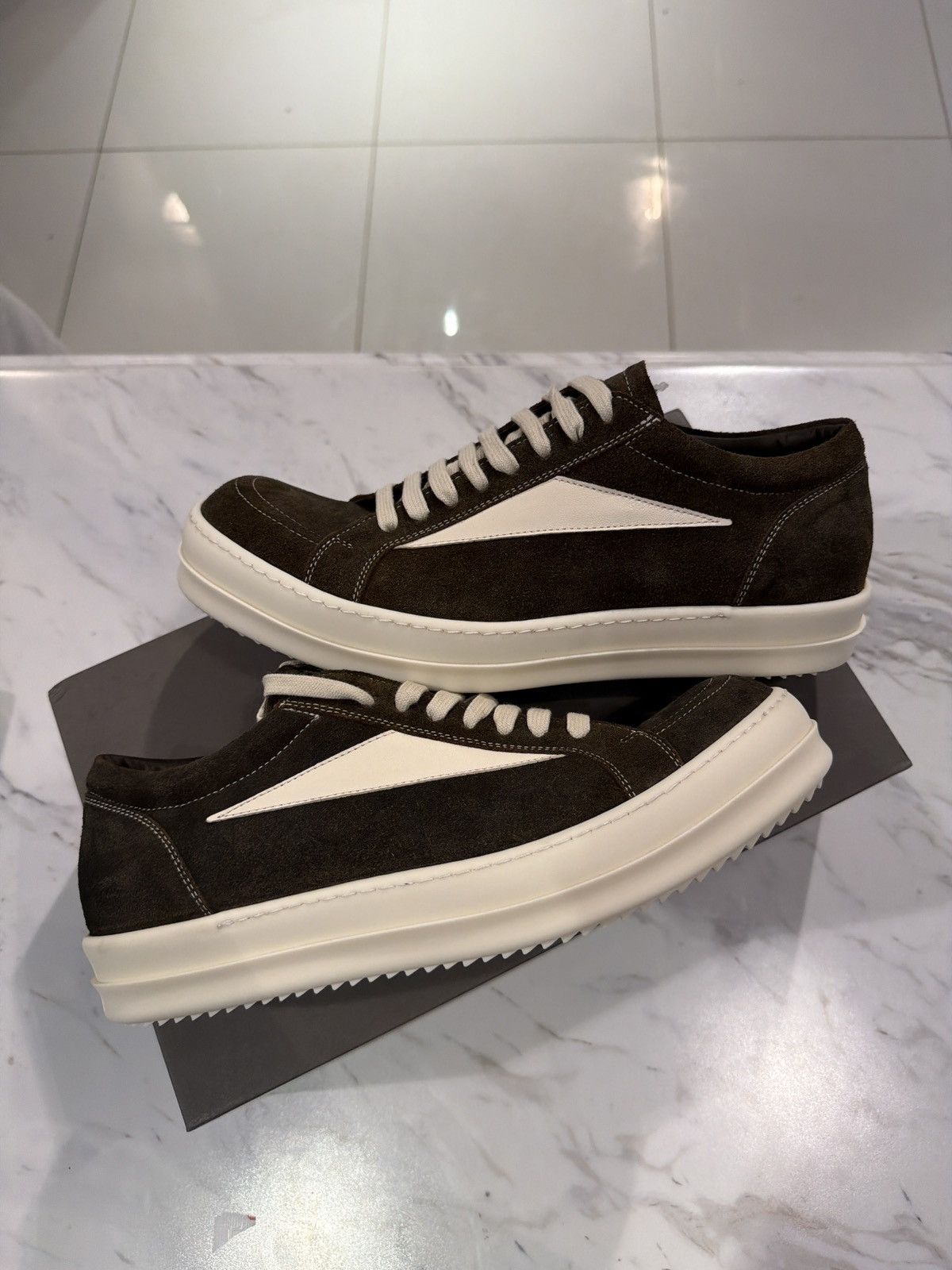 Rick Owens Rick Owens Brown Suede Vintage Lows Size US 10 / EU 43 - 1 Thumbnail