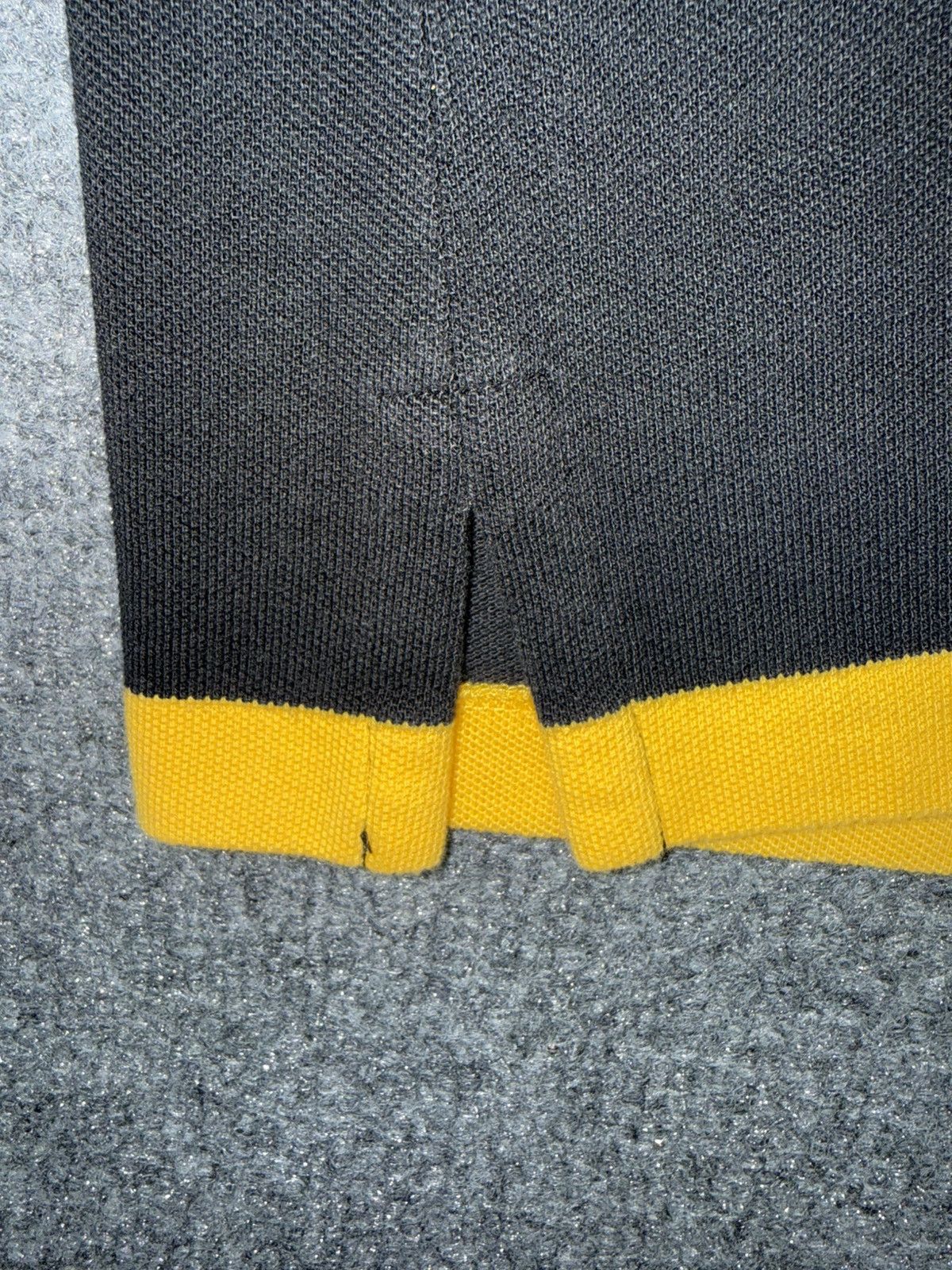 Polo Ralph Lauren Vintage Polo Sport Collarless Rugby Yellow & Black Striped Size US L / EU 52-54 / 3 - 8 Thumbnail