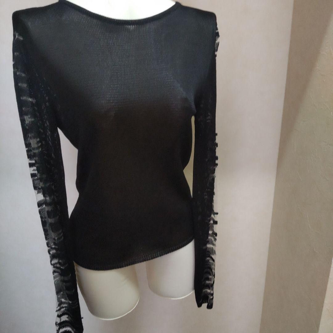 Vintage RARE🔥90’S ITALY RAYON KNIT TRANSPARENT VERSACE INSPIRED Size S / US 4 / IT 40 - 11 Thumbnail