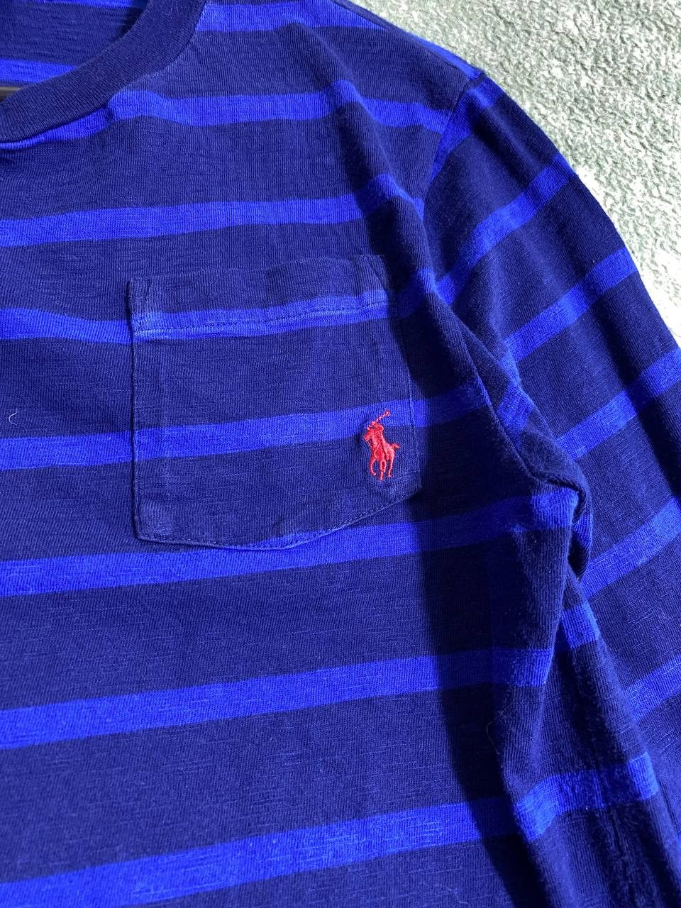 Polo Ralph Lauren × Vintage Vintage Polo Ralph Lauren Rugby Sweatshirt Striped Baggy 90s Size US S / EU 44-46 / 1 - 11 Thumbnail