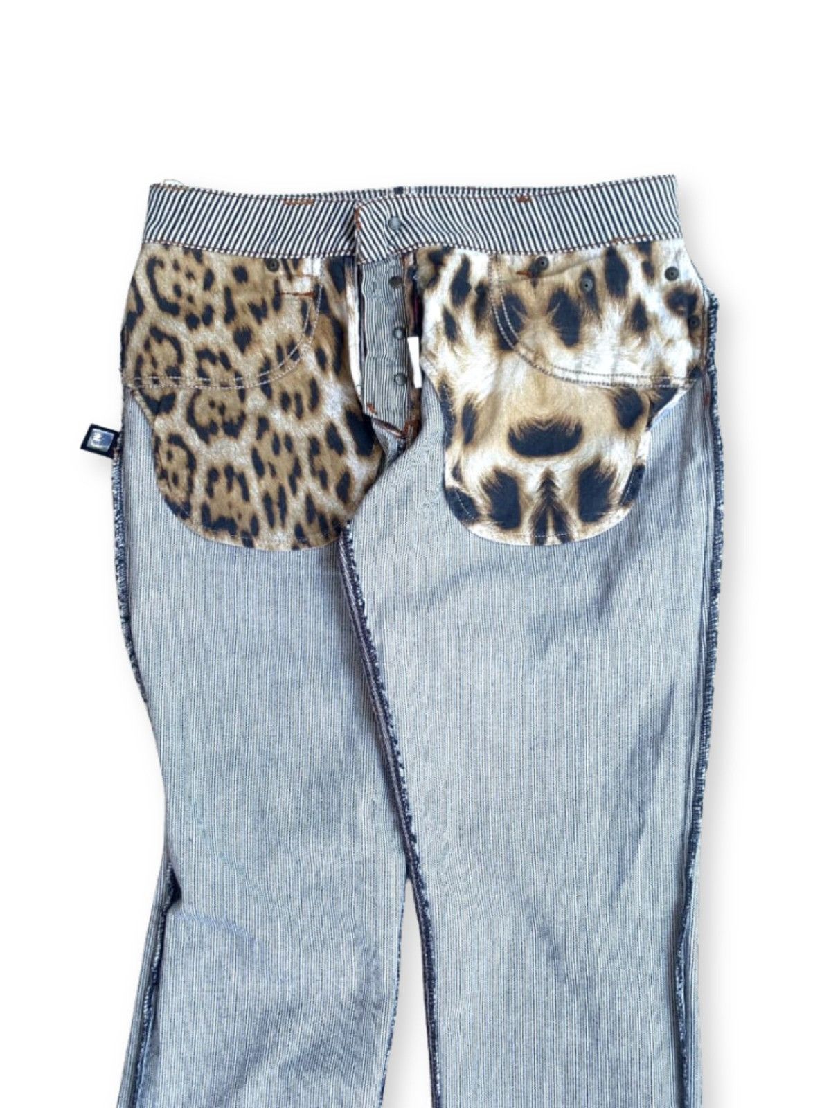 Roberto Cavalli Roberto Cavalli Bootcut Denim Stripe Print Provocateur Size 29" - 4 Thumbnail