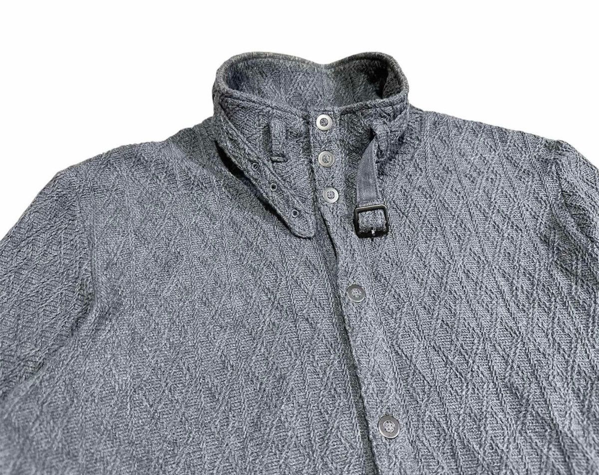 If Six Was Nine × Japanese Brand × Tornado Mart 🔥Y2K Archived Tornado Mart Cable Knit Snap Button Belt Shirt Size US L / EU 52-54 / 3 - 1 Thumbnail