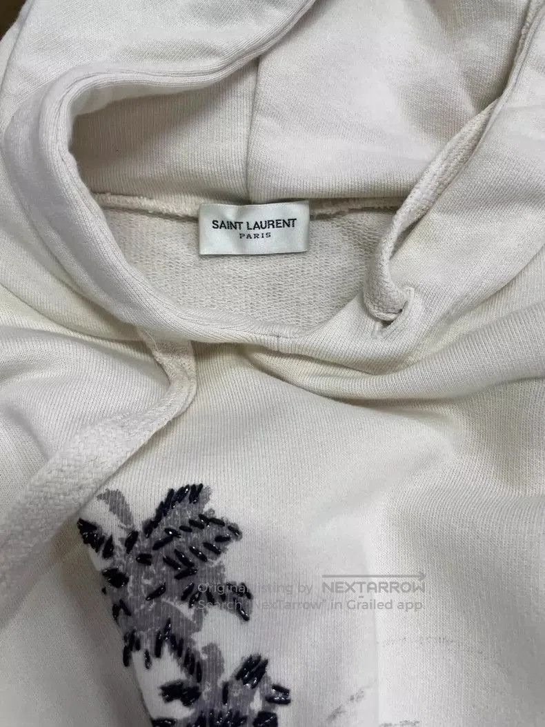 Saint Laurent Paris Saint Laurent Beige Coconut Tree Pattern Hoodie. Size US M / EU 48-50 / 2 - 3 Thumbnail