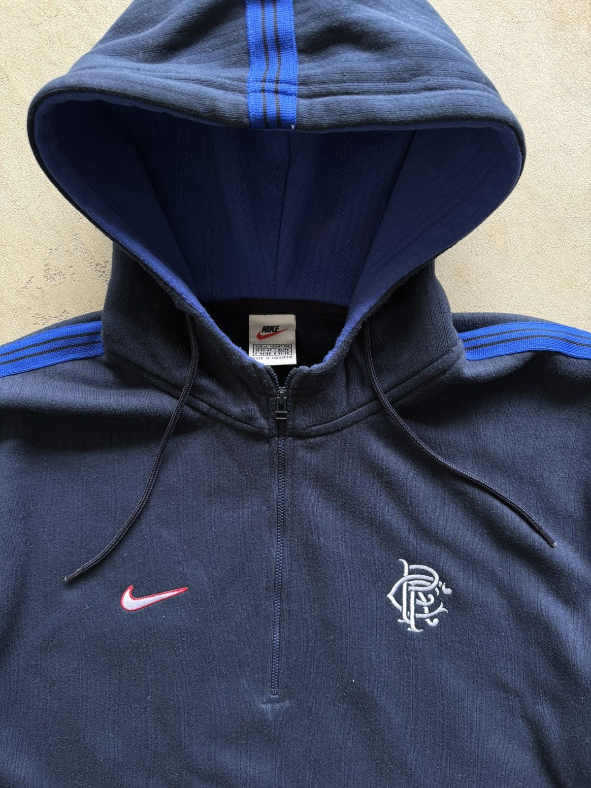 Nike Vintage 90s Nike Rangers FC Soccer Quarter Zip Sweatshirt Size US XL / EU 56 / 4 - 6 Thumbnail