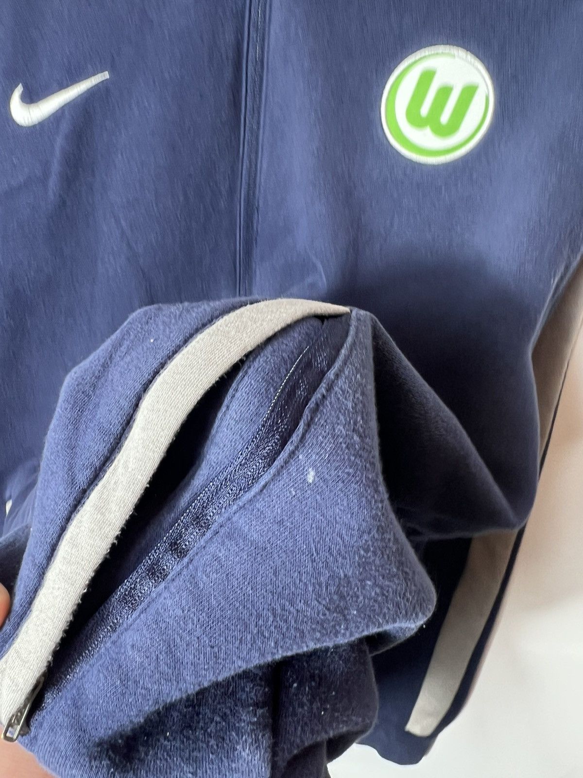 Nike Vintage sportswear Nike Wolfsburg Soccer Football jacket Size US XL / EU 56 / 4 - 4 Thumbnail