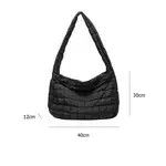 Japanese Brand Quilted puffer cream shoulder tote bag Size ONE SIZE - 1 Thumbnail