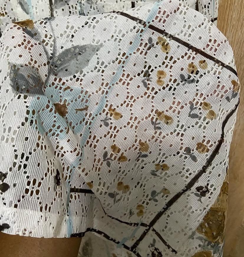 Vintage Vtg Lace Shirt Size US XL / EU 56 / 4 - 4 Thumbnail
