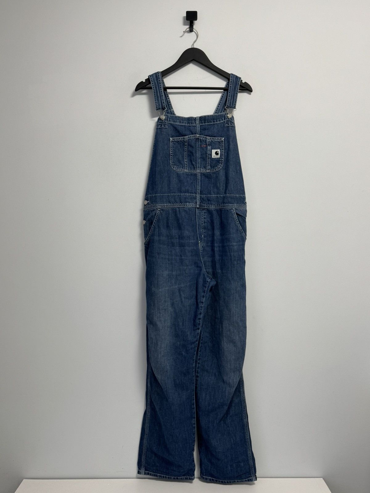 Carhartt Wip CARHARTT WIP W BIB OVERALL GALENA BLUE DARK STONE WASHED SZL Size 32" / US 10 / IT 46 - 1 Thumbnail