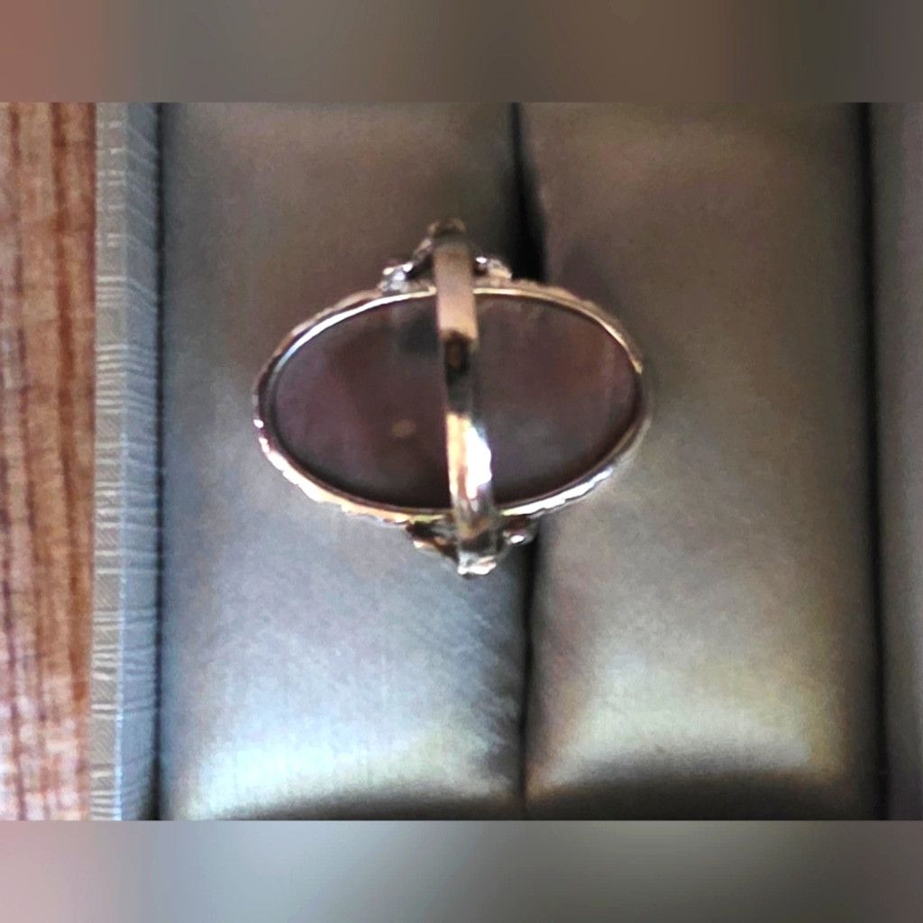 The Unbranded Brand Vintage Clark and Coombs Agate Ring NEW no Tags Size ONE SIZE - 3 Thumbnail