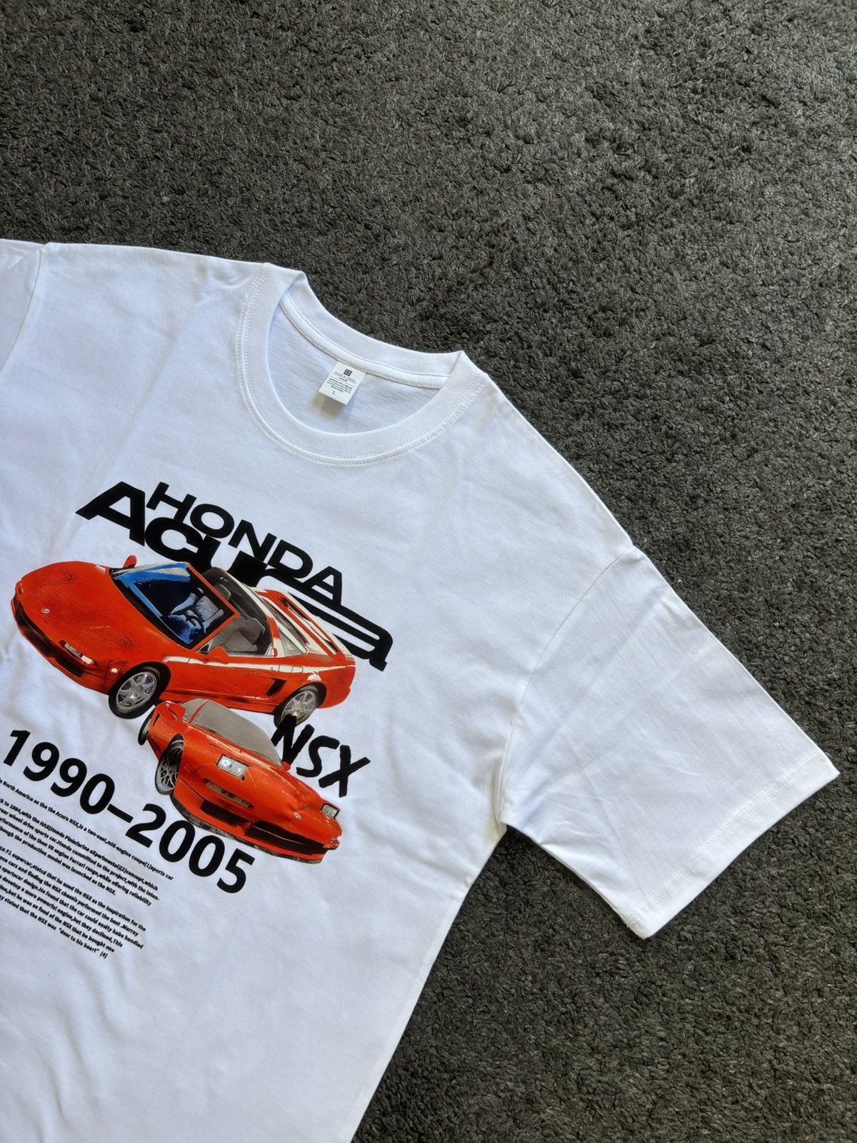 Honda × Vintage Vintage racing Honda Acura NSX heavyweight white tee Size US M / EU 48-50 / 2 - 2 Thumbnail