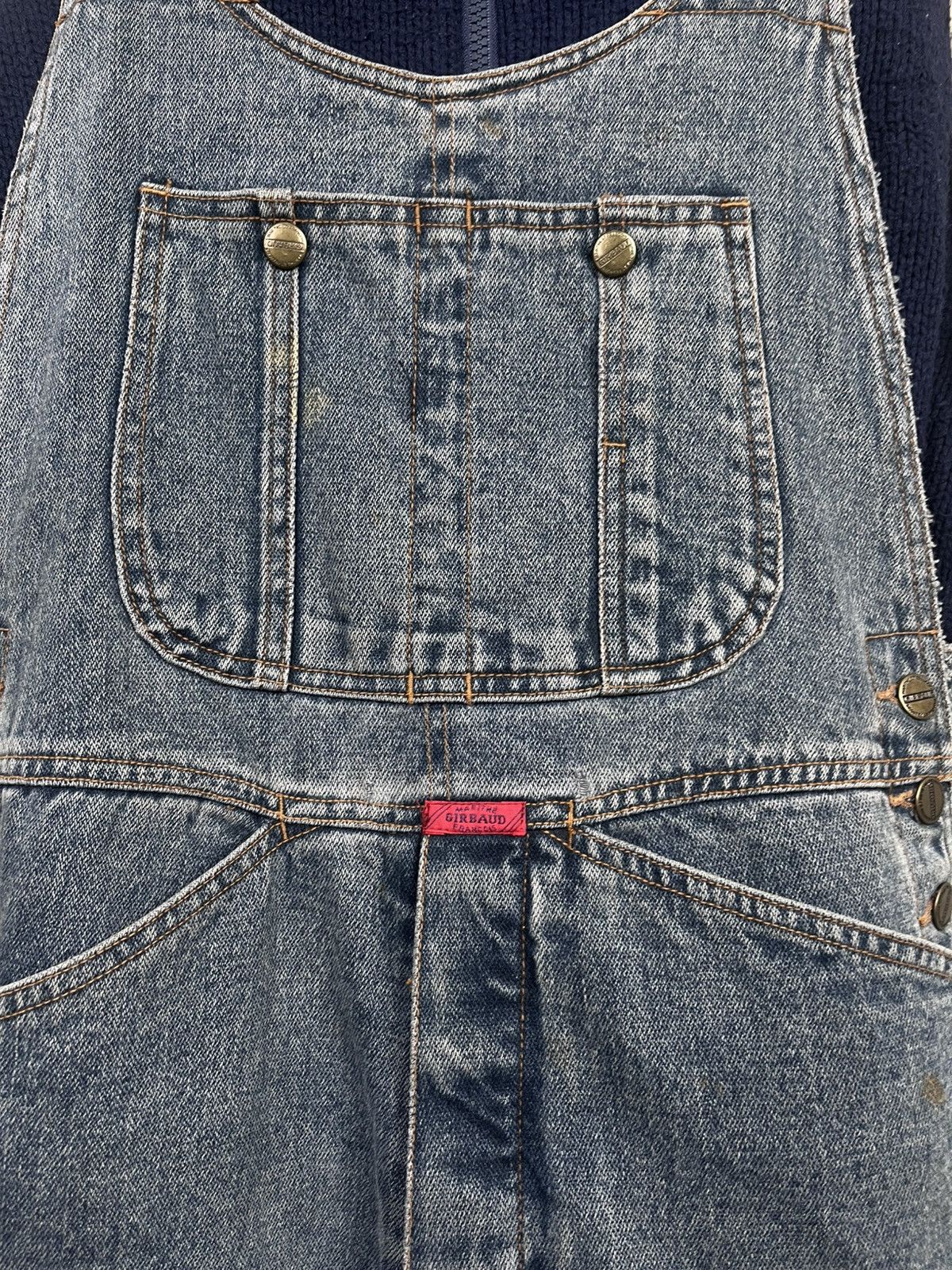 Marithe + Francois Girbaud Vtg Marithe Francois Girbaud Overall Denim Size US 33 - 3 Thumbnail