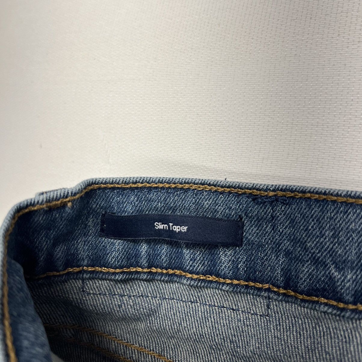 Calvin Klein Calvin Klein Jeans Blue Slim Fit Distressed Regular Denim Size US 30 / EU 46 - 11 Thumbnail
