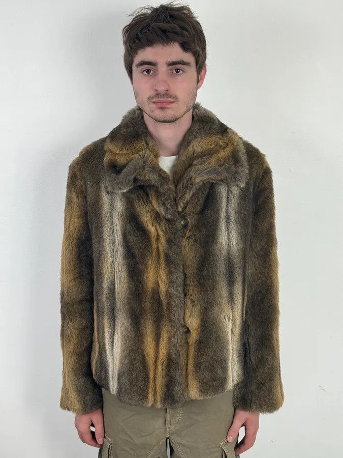 Emporio Armani AW2002 Emporio Armani Faux Fur Cozy Jacket Size S / US 4 / IT 40 - 2 Thumbnail