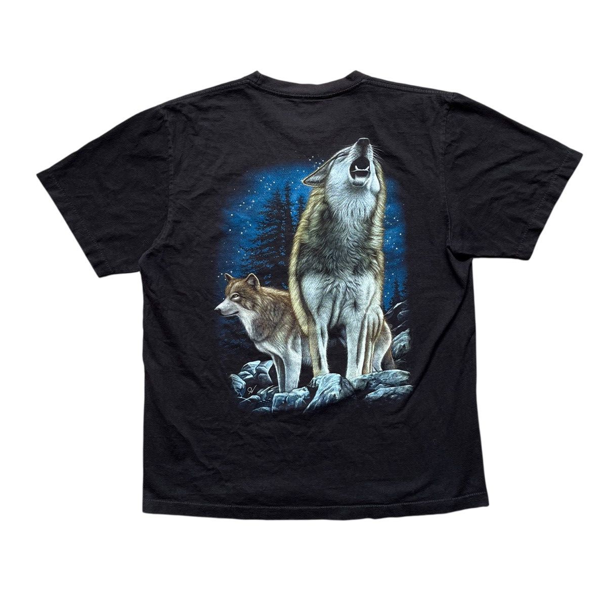 Vintage Vintage Wolves Mirror Printed Tee Size US L / EU 52-54 / 3 - 2 Thumbnail