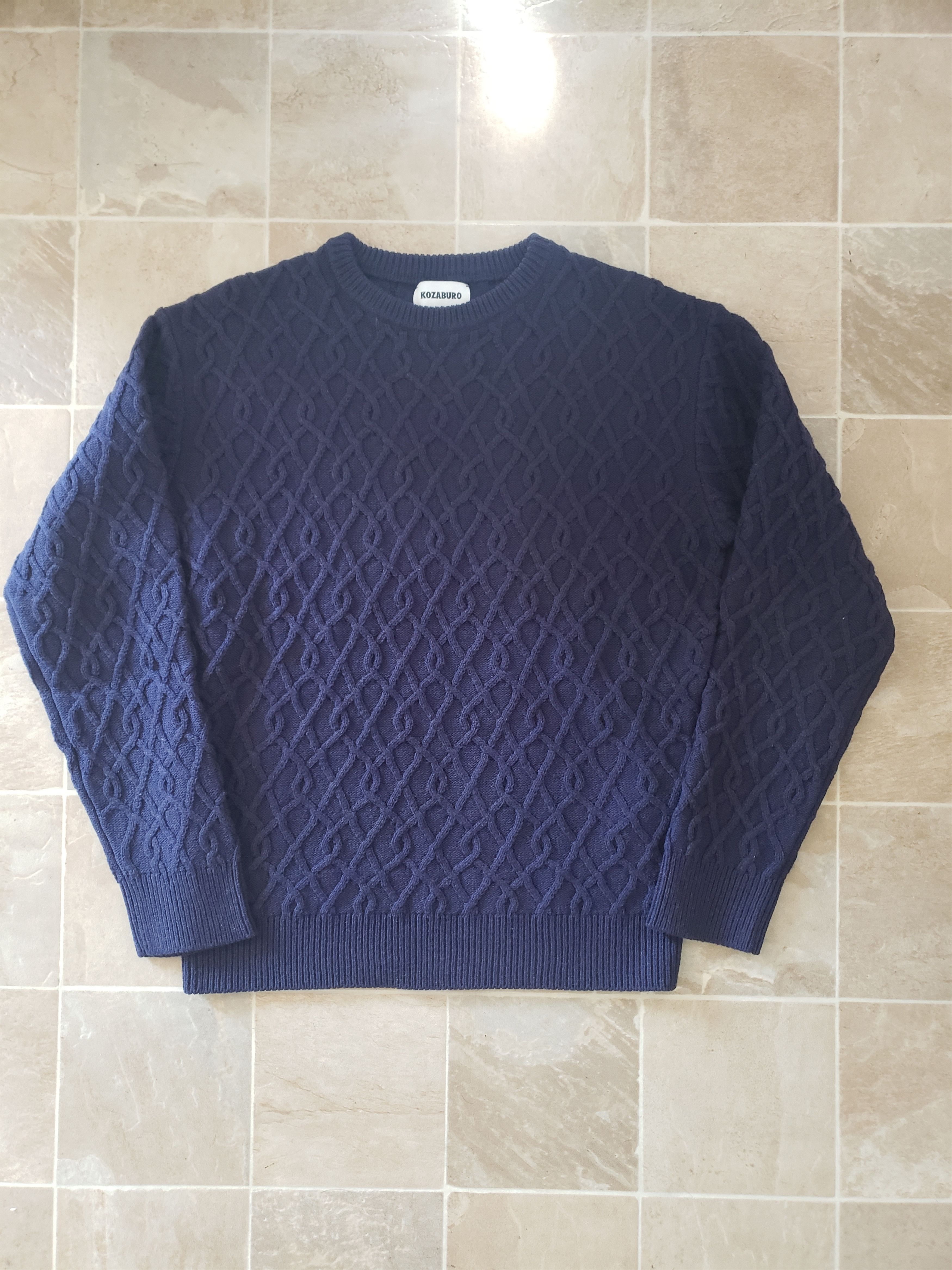 Kozaburo Kozaburo AW23 Snake Cable Knit Wool Sweater | Grailed