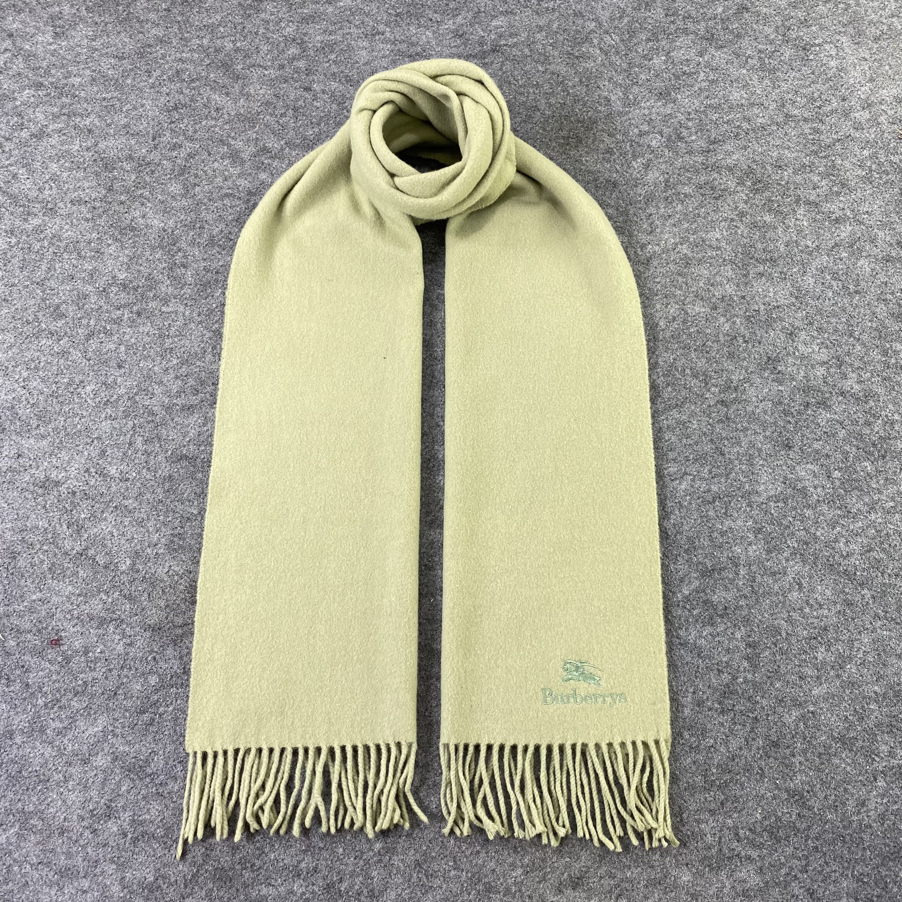 Burberry Burberry Wool Scarf / Muffler / Neckwear-K011 Size ONE SIZE - 1 Thumbnail