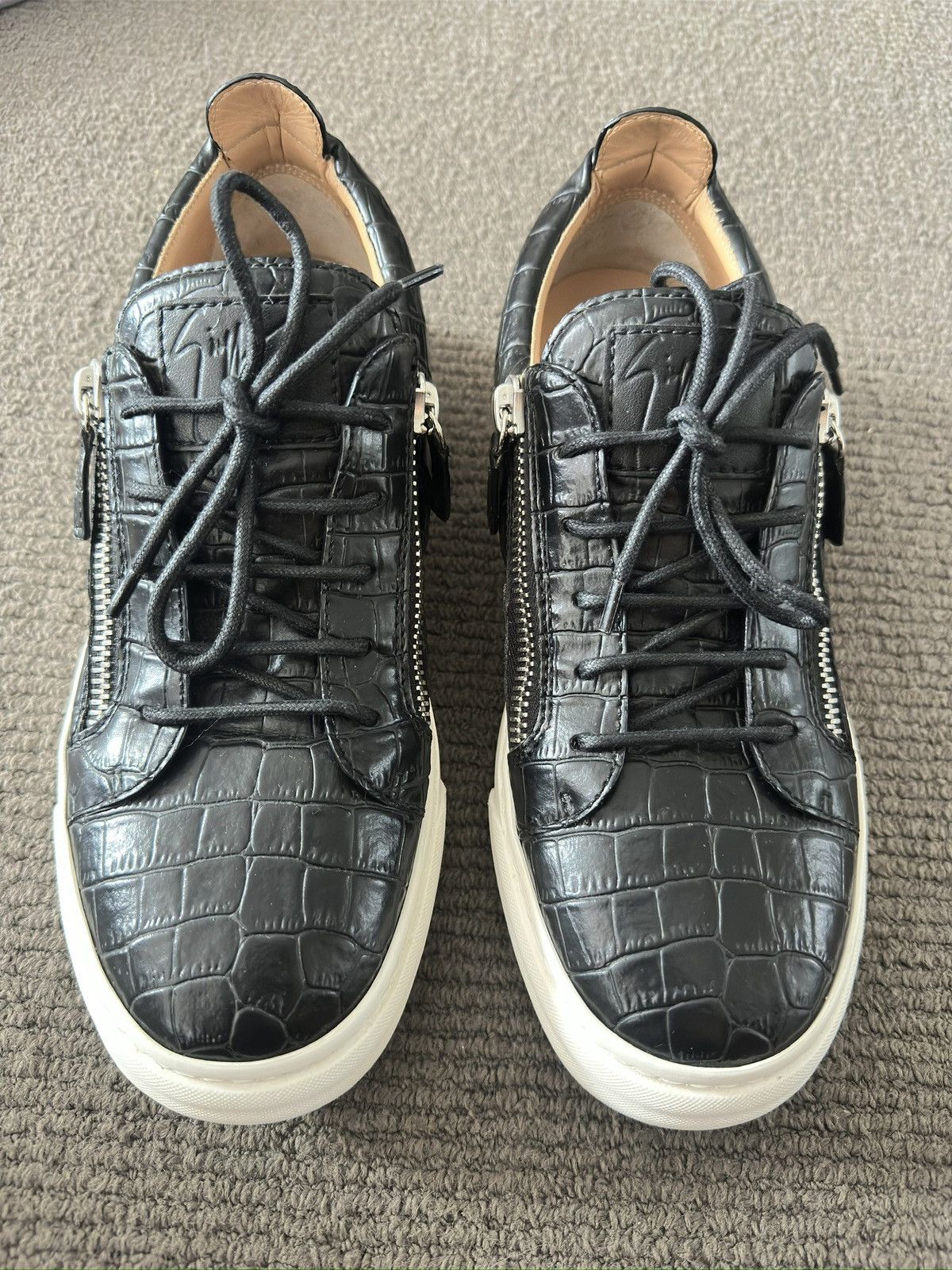 Giuseppe Zanotti Giuseppe Zanotti EU41 Kaiman Trend Sneakers Snake Skin Size US 8 / EU 41 - 1 Thumbnail