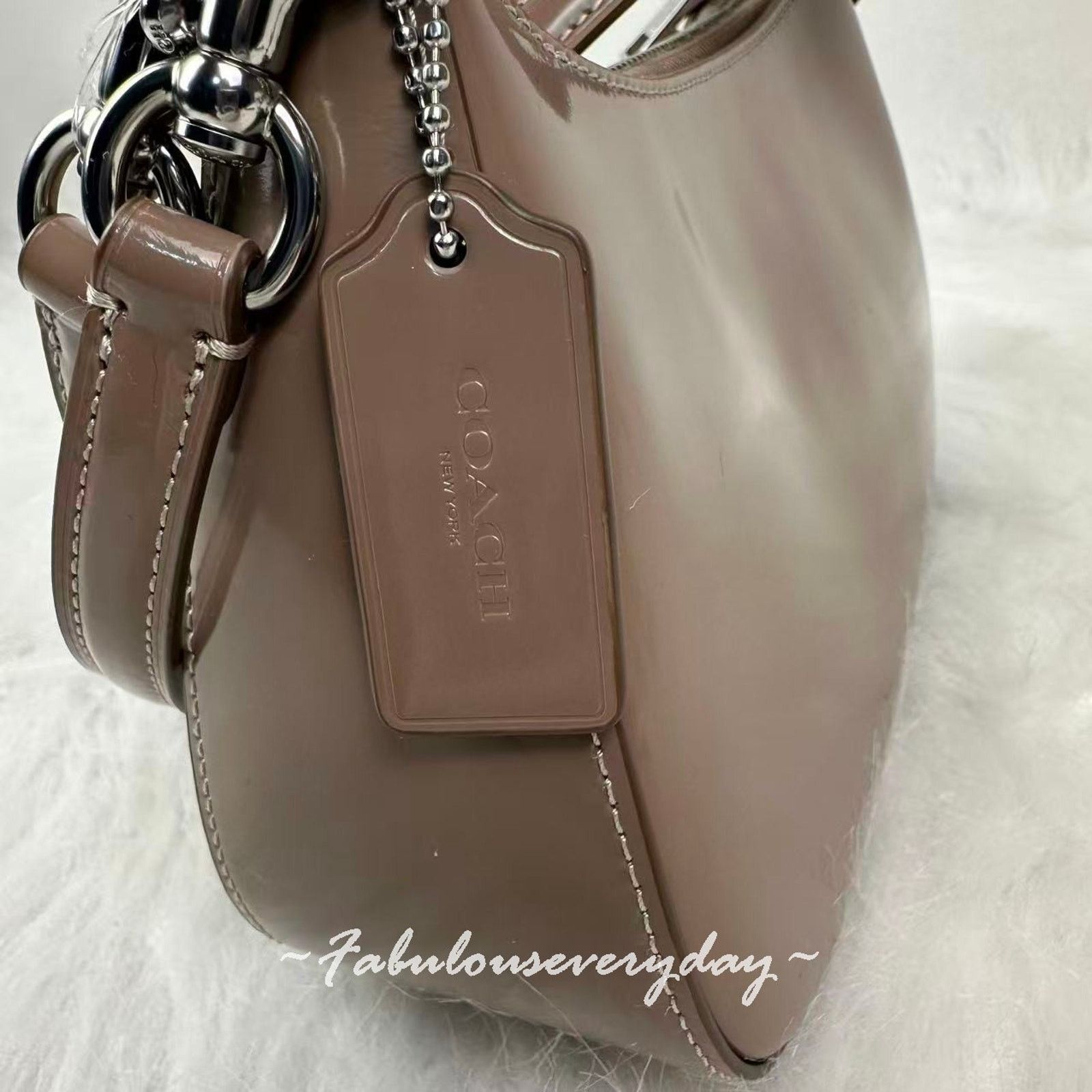 Coach Coach Teri Shoulder Bag Crossbody In Leather Silver/Clay Size ONE SIZE - 6 Thumbnail