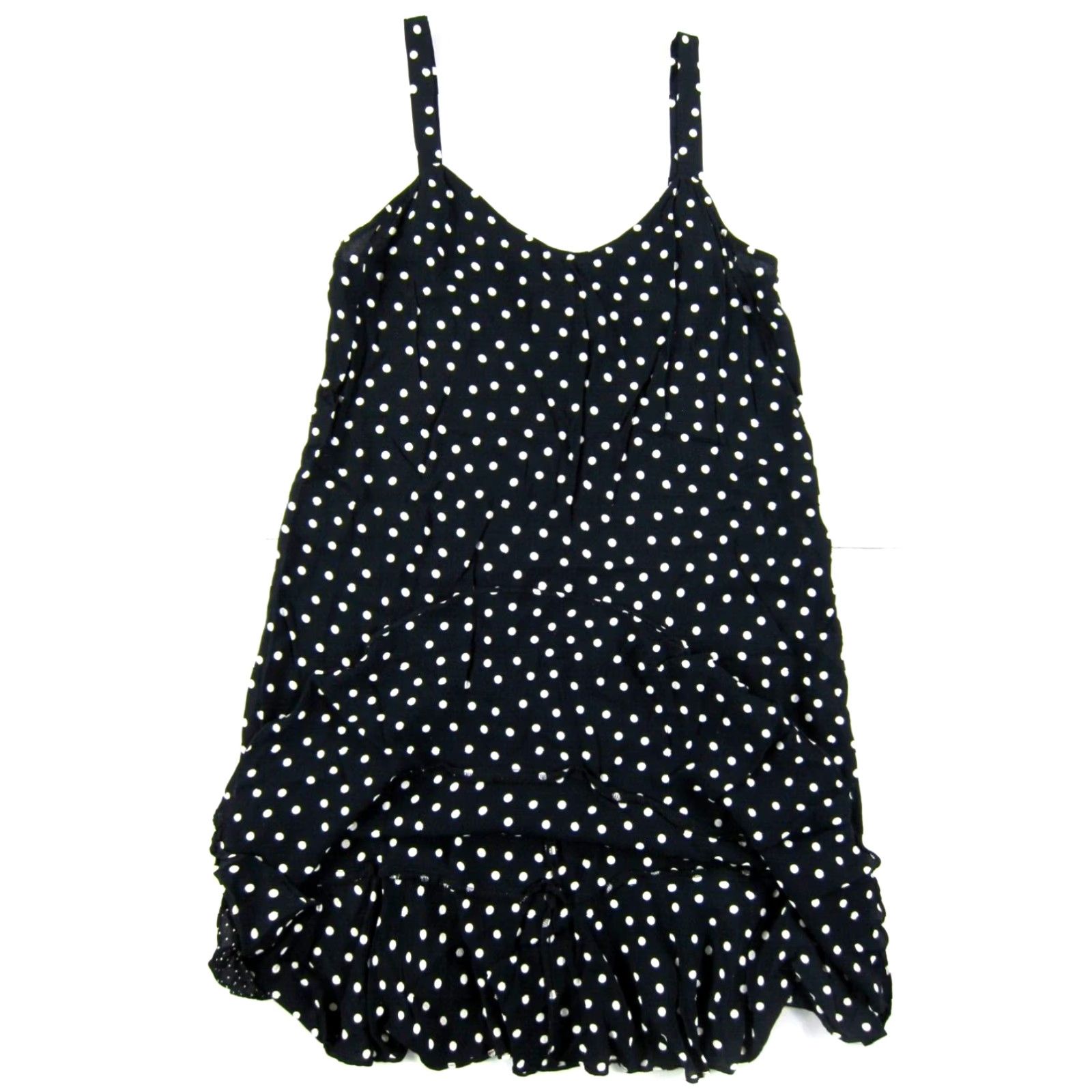 Vintage VINTAGE Zoe California Tank Dress XL Black Polka Dot 100% Rayon Women Size XL / US 12-14 / IT 48-50 - 6 Thumbnail